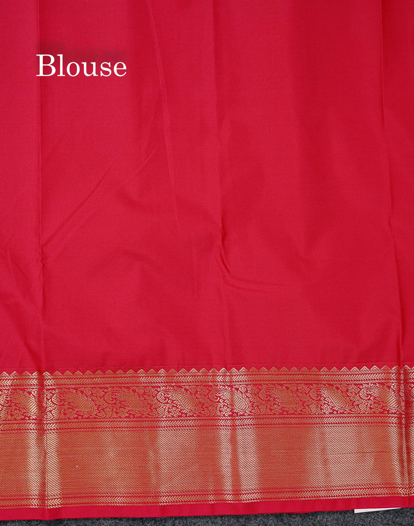 Semi Silk Saree - Dark Purple Butta With Small Checks Along With Contrast Red Traditional Border