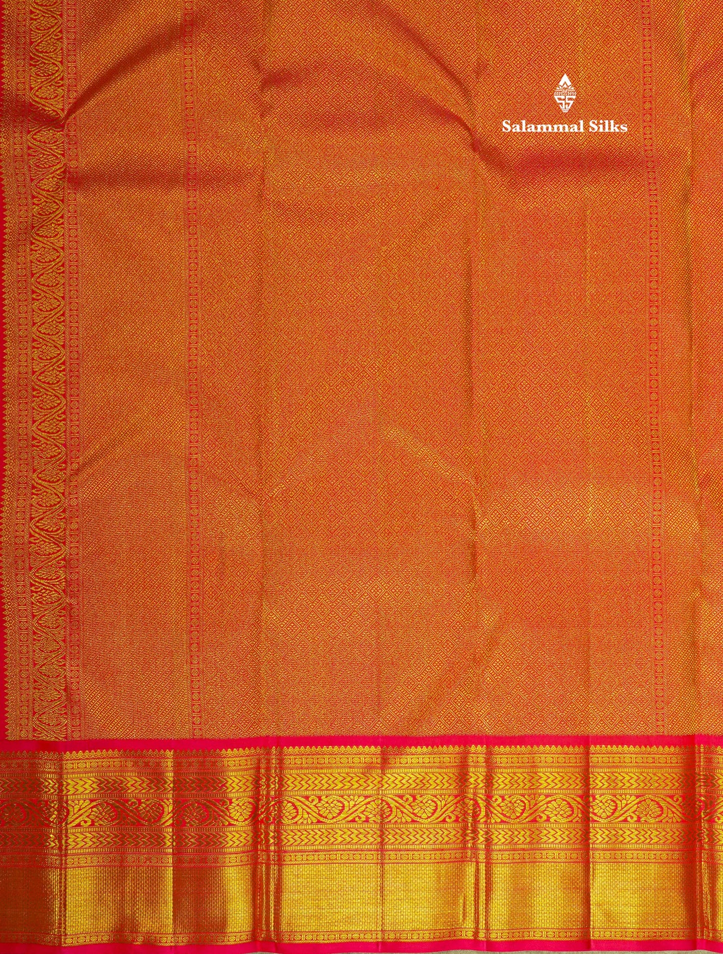 Half White Pure Kanjivaram Silk Saree 2G Zari With Contrast Pink Traditional Border