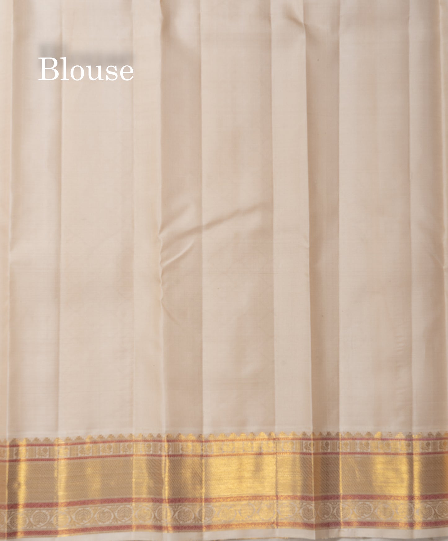 Korvai Beautiful Dual Tone Pink Pure Kanjivaram Silk Saree With Contrast Cream Sandal Traditional Border