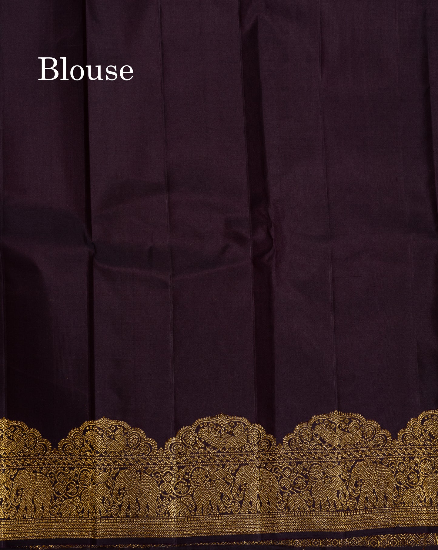 Beautiful Dark Magenta Pure Kanjivaram Silk Saree With Traditional Evening Morning Turning Border