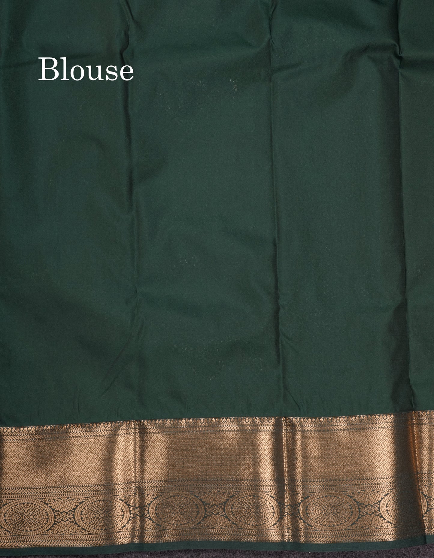 Red Bridal Semi Silk Saree With Contrast Bottle Green Border