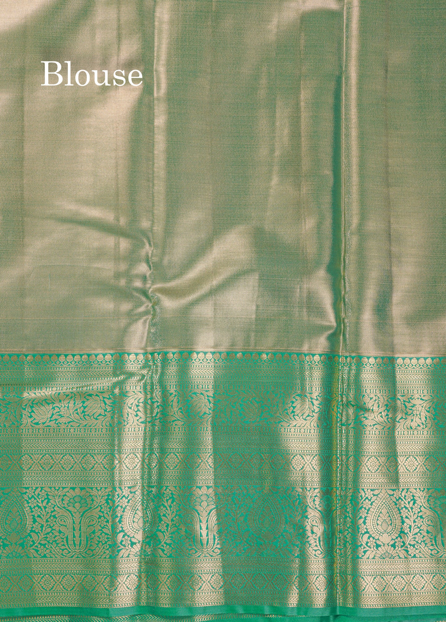 Beautiful Chocolate Tissue Bridal Semi Silk Saree With Contrast Green Traditional Evening Morning Border