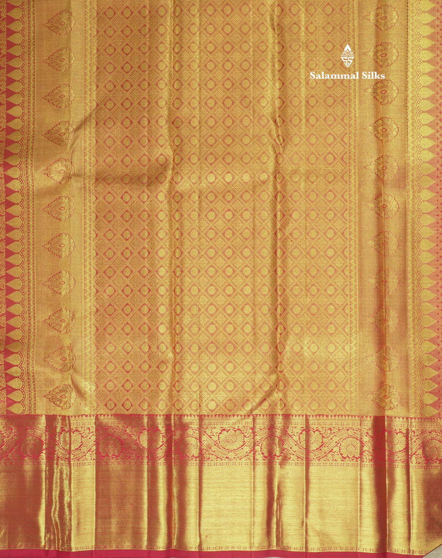 Pure Zari Maroon Colour Pure Kanjivaram Tissue Silk Saree With Long Gold Zari Border