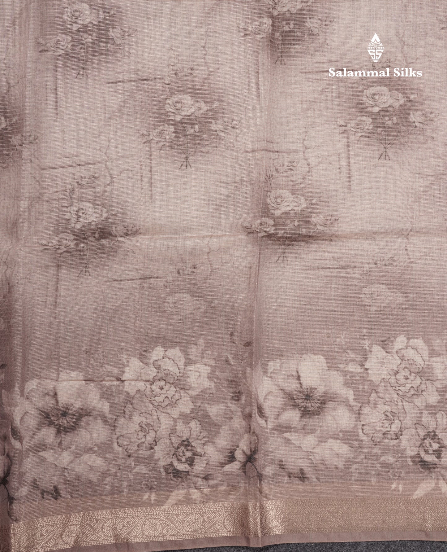 Vairaoosi Lines Silk Kota Fancy Saree With Small Border