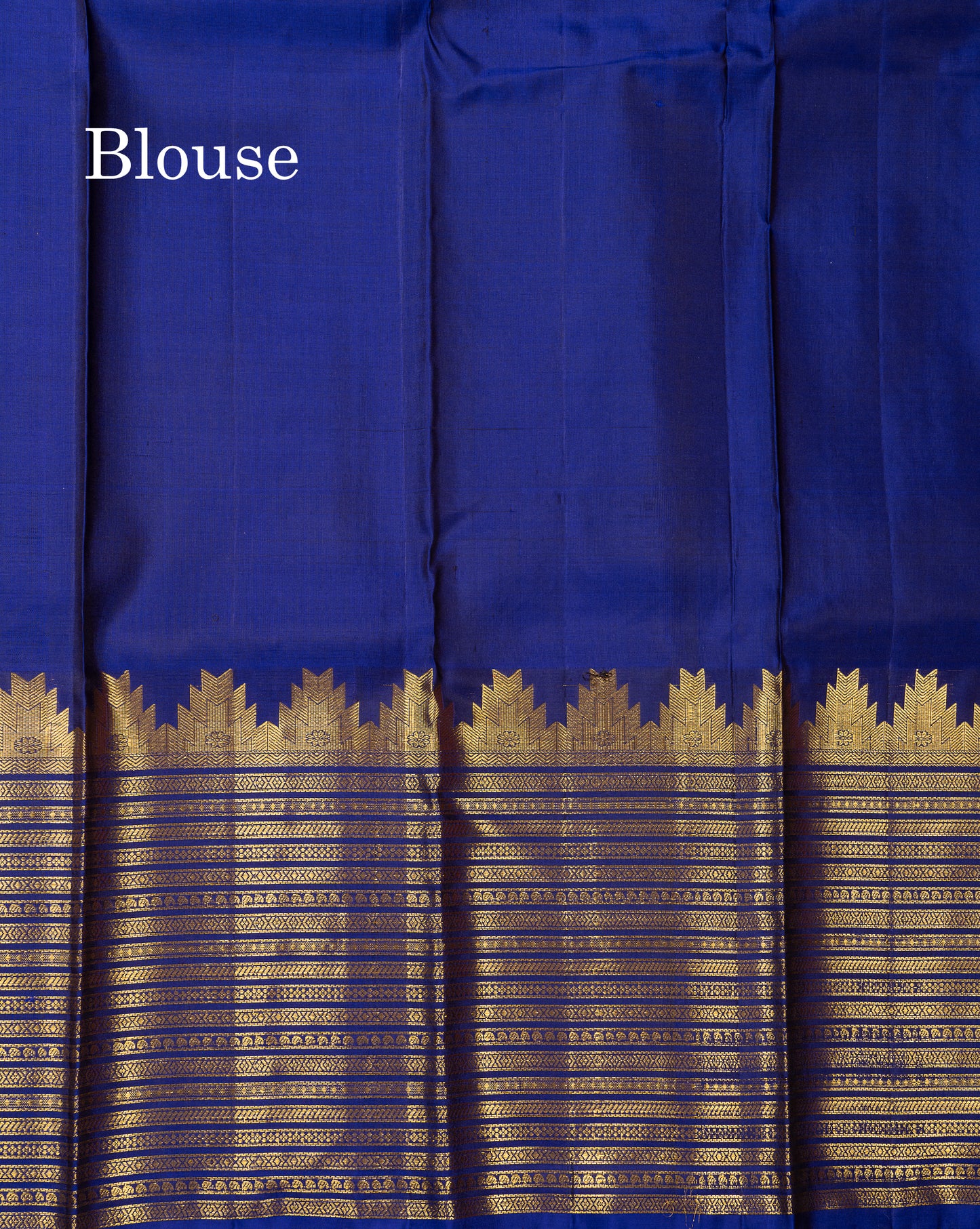 Beautiful Magenta Pure Kanjivaram Silk Saree With Contrast Navy Blue Traditional Evening Morning Border