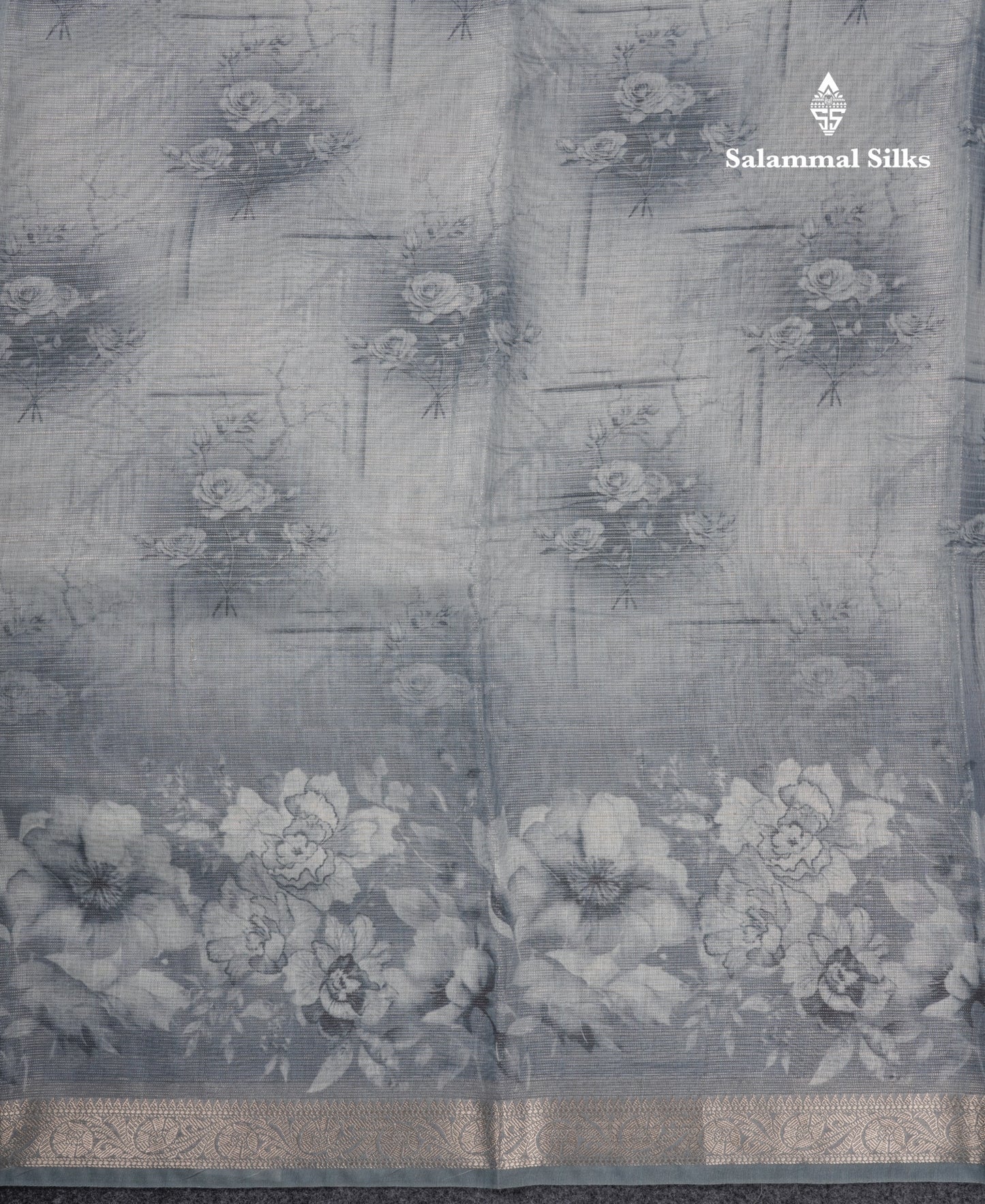 Vairaoosi Lines Silk Kota Fancy Saree With Small Border