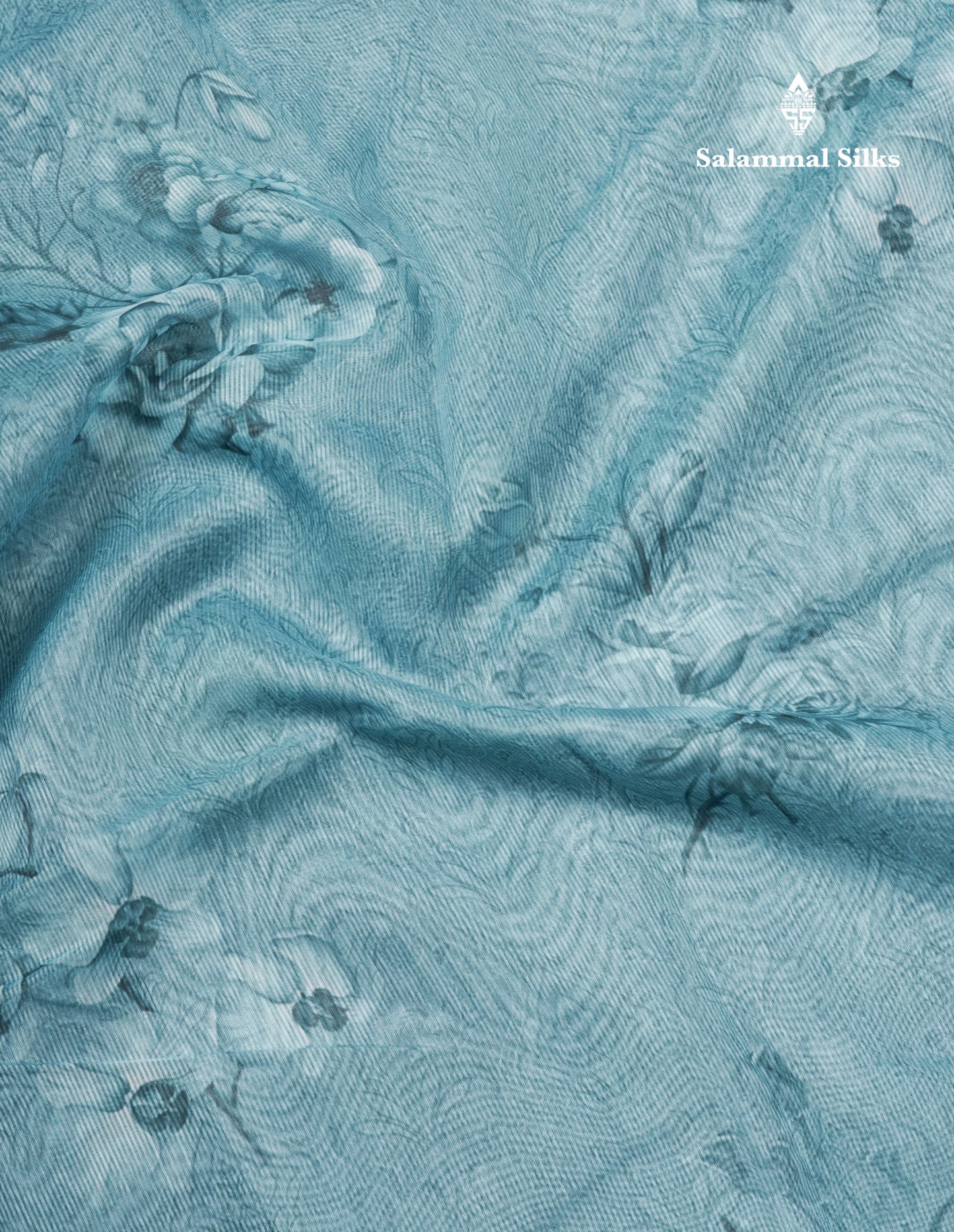 Pastel Blue Silk Kota Saree With Fancy Border