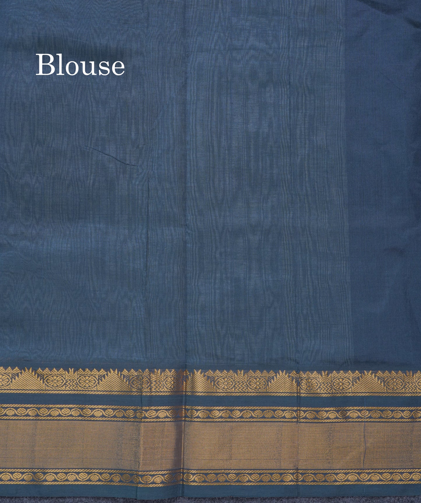 Light Rexona Checks Semi Silk Cotton Saree With Contrast Blue Shade Traditional Border