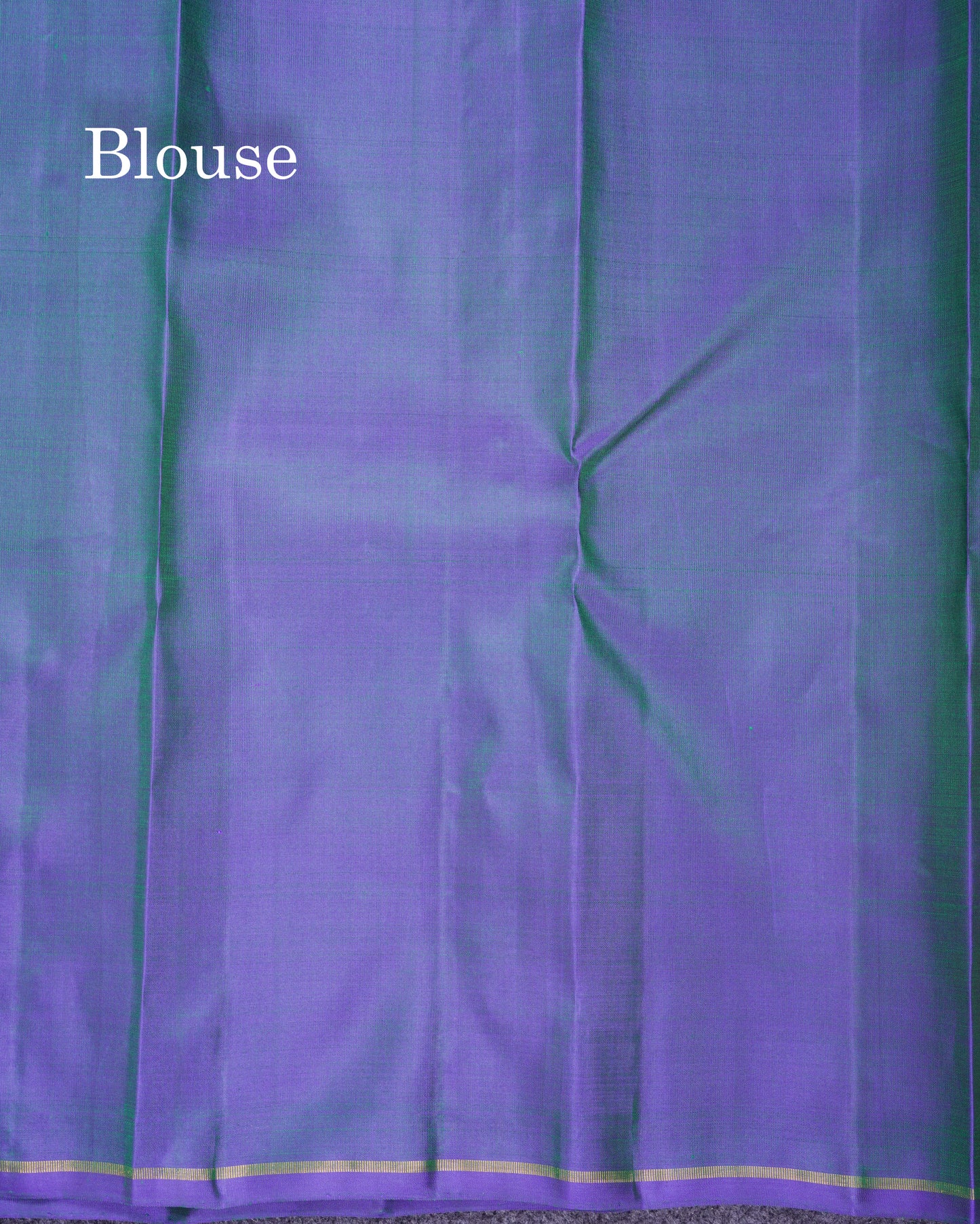 Beautiful Dual Tone Violet Zari & Thread Butta Pure Kanjivaram Silk Saree Pure Zari with Blouse