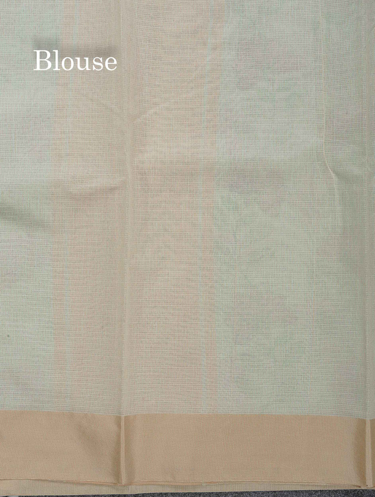 Beautiful Pastel Blue Kota Cotton Fancy Saree With Contrast Sandal Plain Border