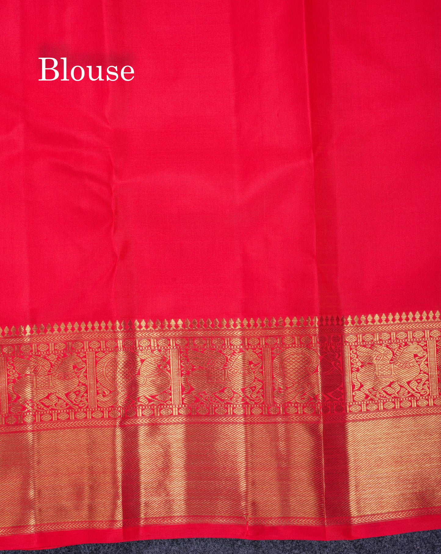 Beautiful Red Menakari Work Bridal 2G Pure Kanjivaram Silk Saree With Traditional Evening Morning Border