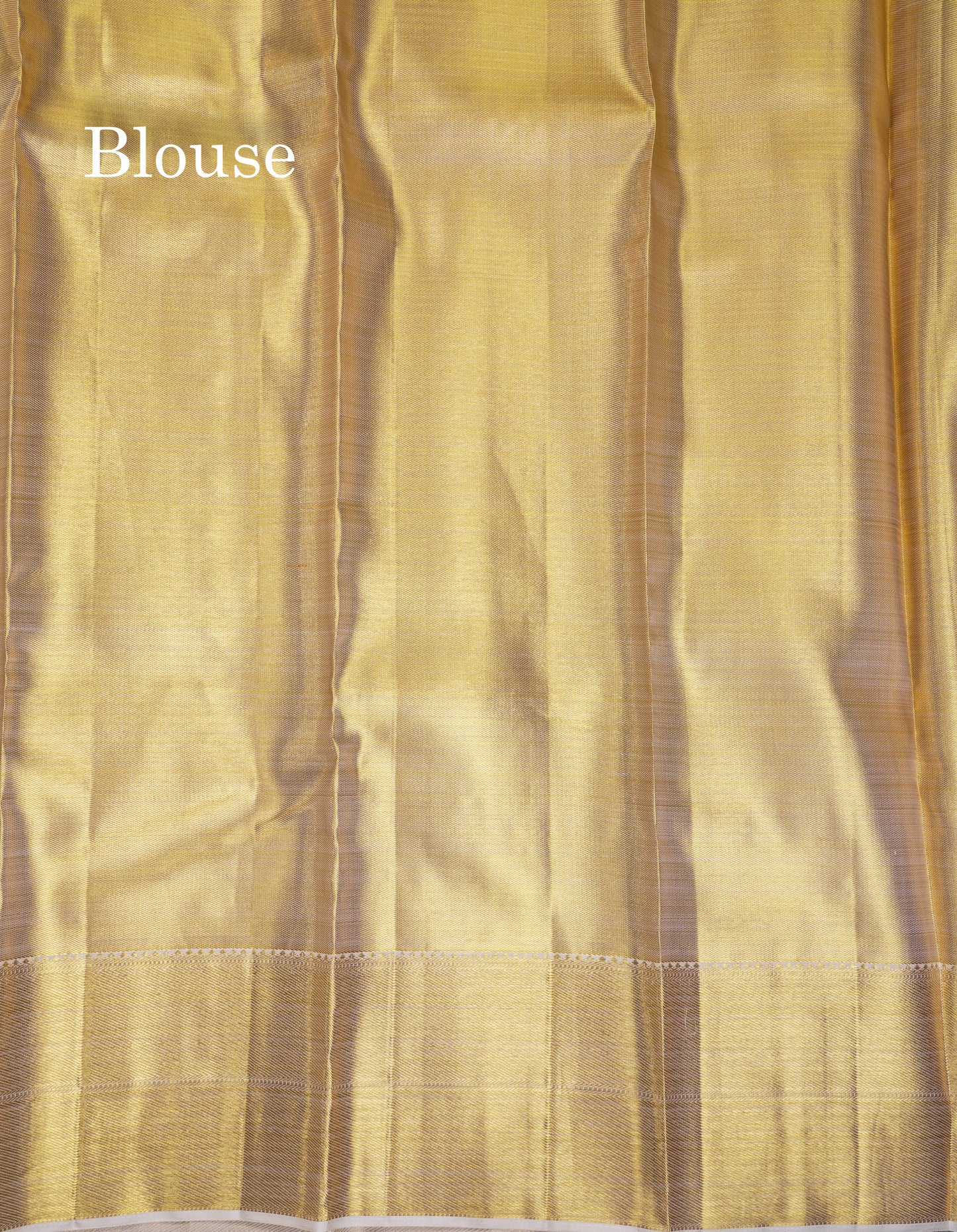 Beautiful Gold Tissue Bridal Pure Kanjivaram Silk Saree With Traditional Border