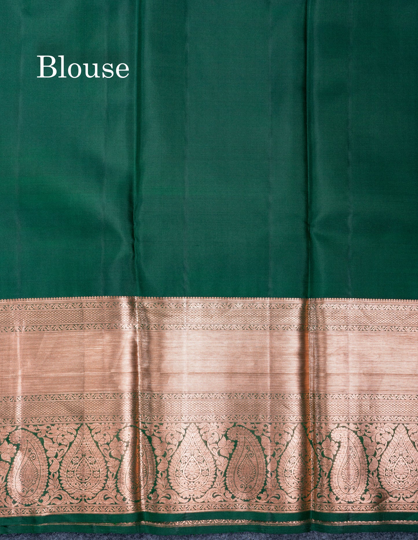 Dual Tone Light Ramar Blue Bridal Pure Kanjivaram Silk Saree With Contrast Bottle Green Traditional Evening Morning Border