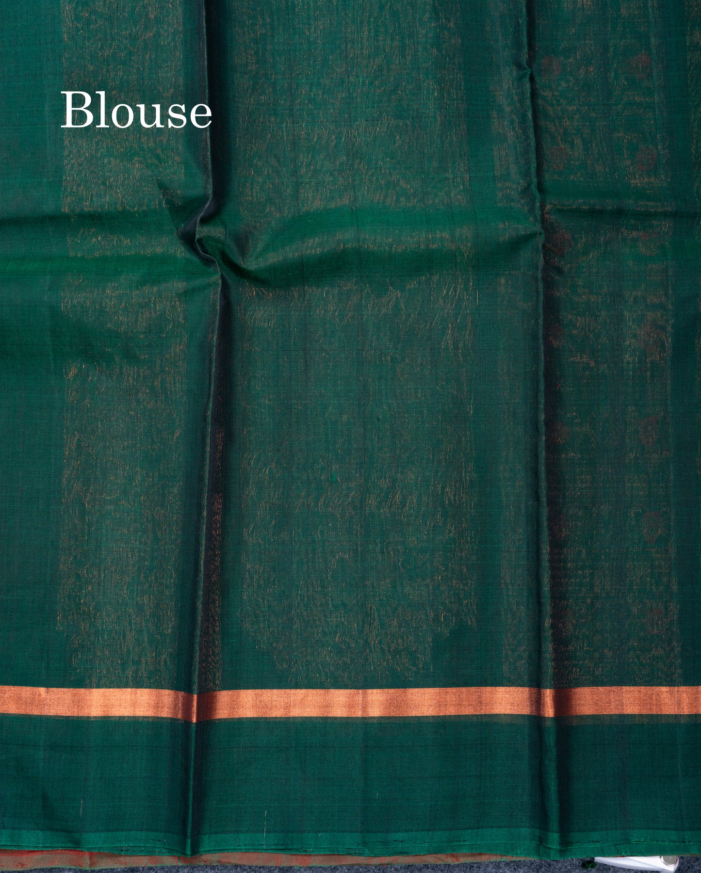 Chilly Red Menakari Work SICO Cotton Saree With Contrast Bottle Green Blouse