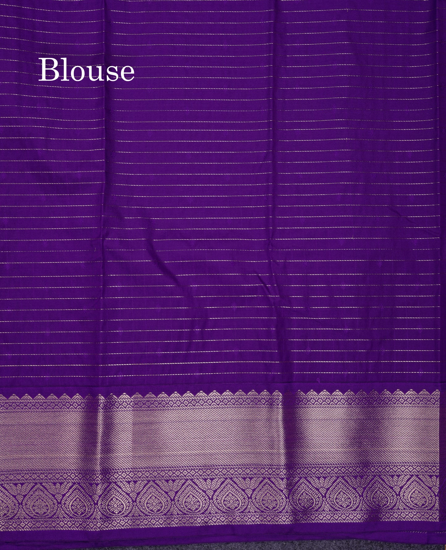 Beautiful Dual Tone Pink Small Zari Checks With Butta Semi Silk Saree With Contrast Violet Border