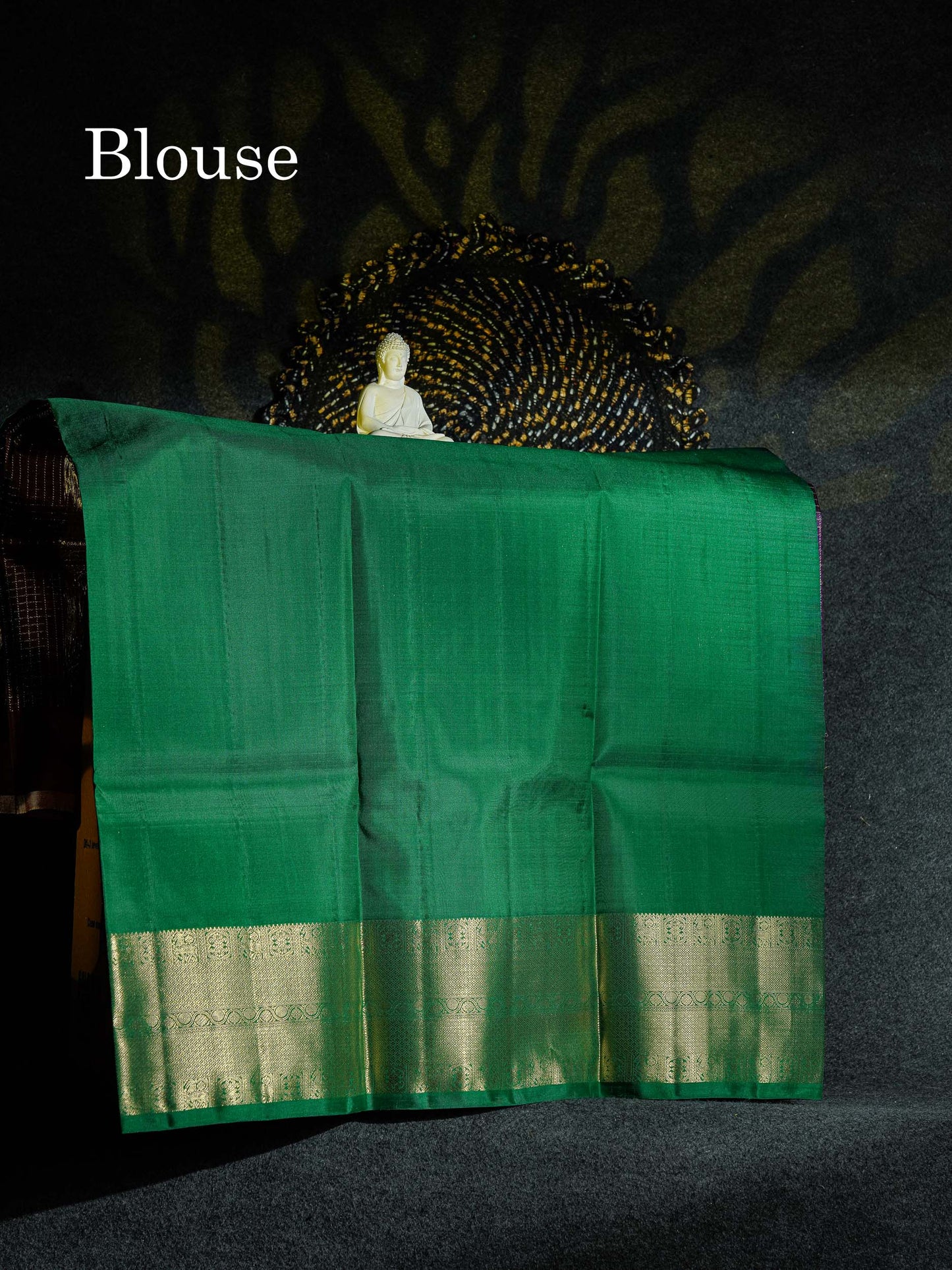 Beautiful Pure Silk Pattu Pavadai Checks (Violet) With Contrast Bottle Green Blouse 45"