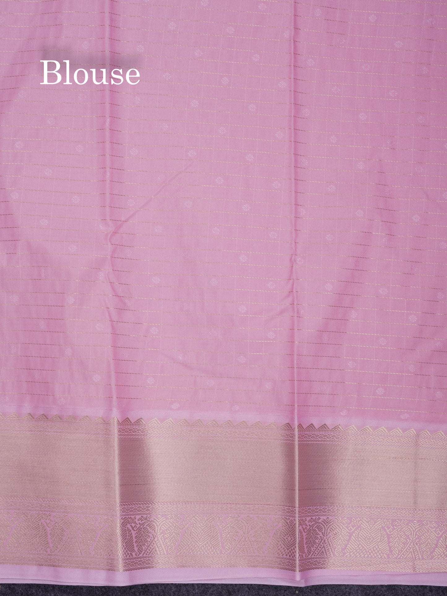 Beautiful Rani Pink Small Zari Checks With Butta Semi Silk Saree With Contrast Baby Pink Traditional Border