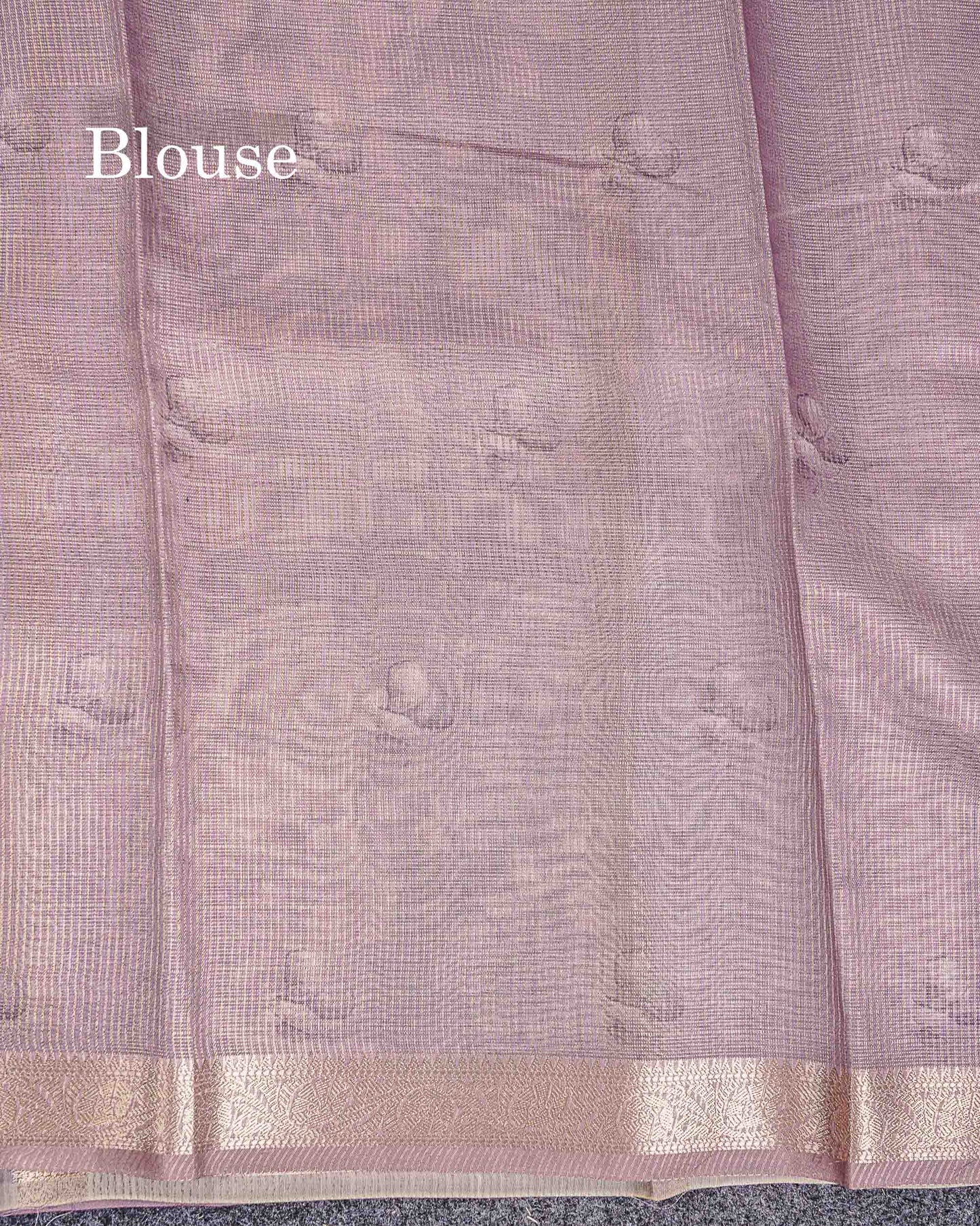 Silk Kota Mix - Light Violet Vaira Oosi Lines Fancy Saree With Small Border