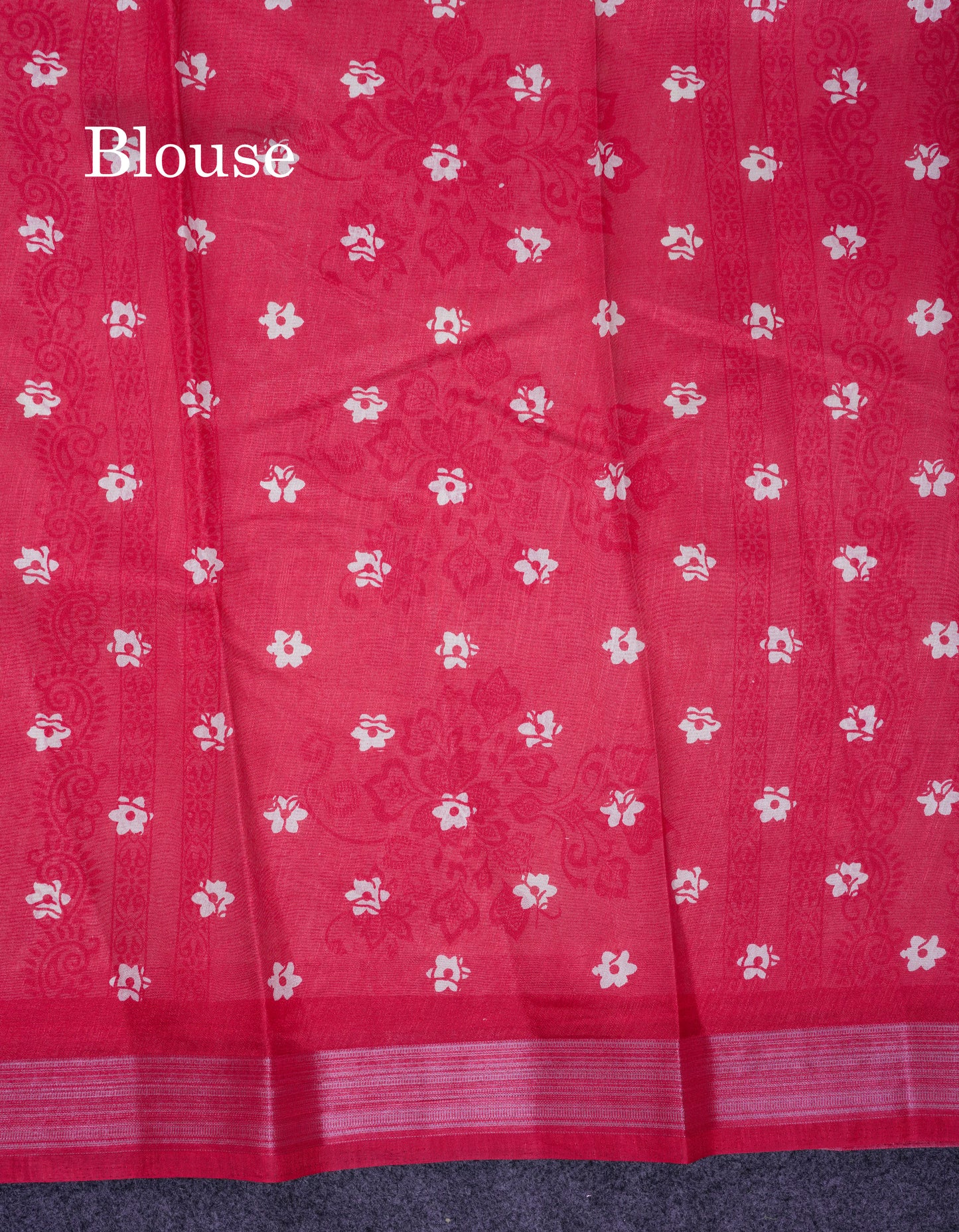Beautiful Half White Mahu Silk Fancy Saree With Contrast Red Tissue Border
