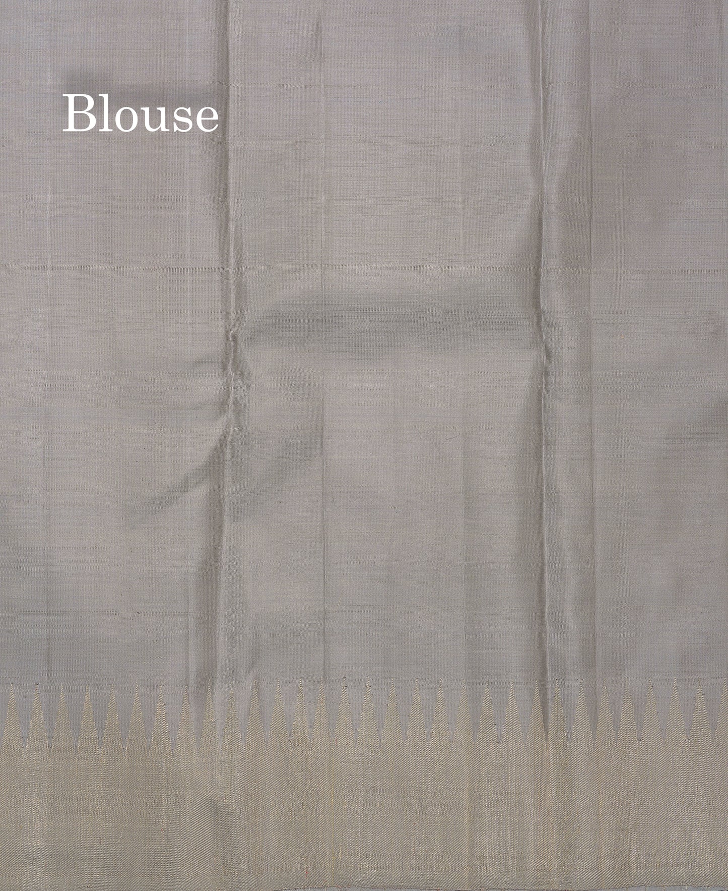 Beautiful Light Grey 8 Kol Pure Kanjivaram Silk Saree With Blouse