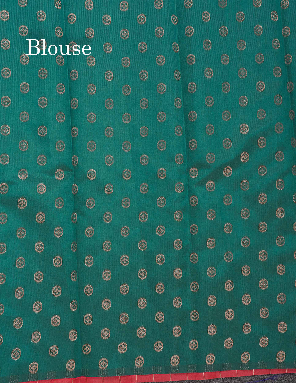 Semi Silk Saree - Peach Colour Body With Contrast Teal Green Evening Morning Border