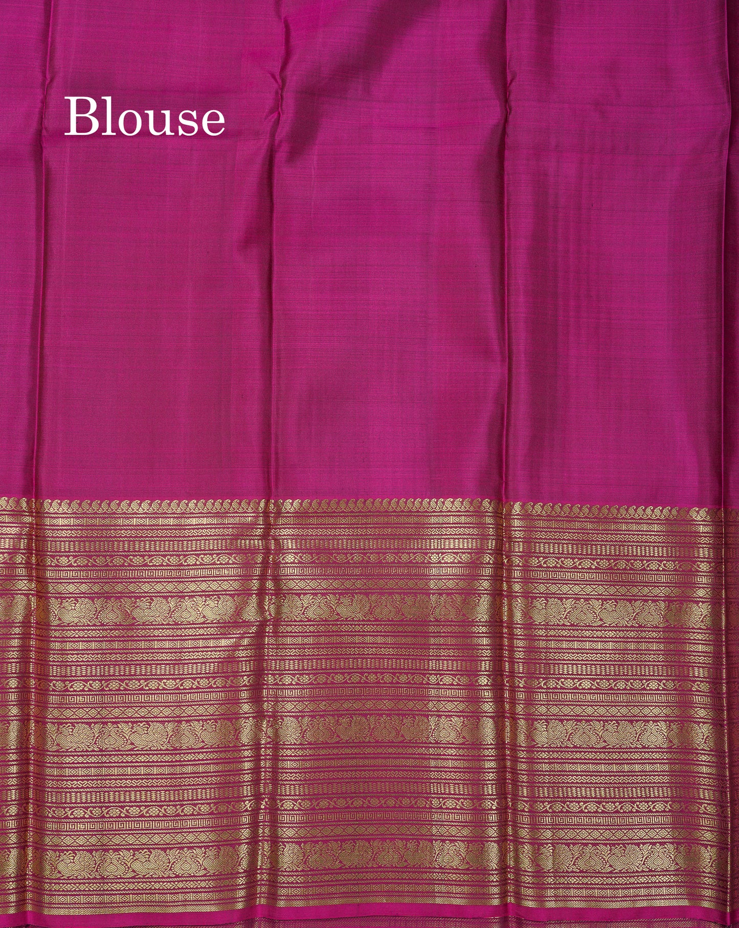 Beautiful Green Pure Kanjivaram Silk Saree With Contrast Magenta Traditional Evening Morning Border