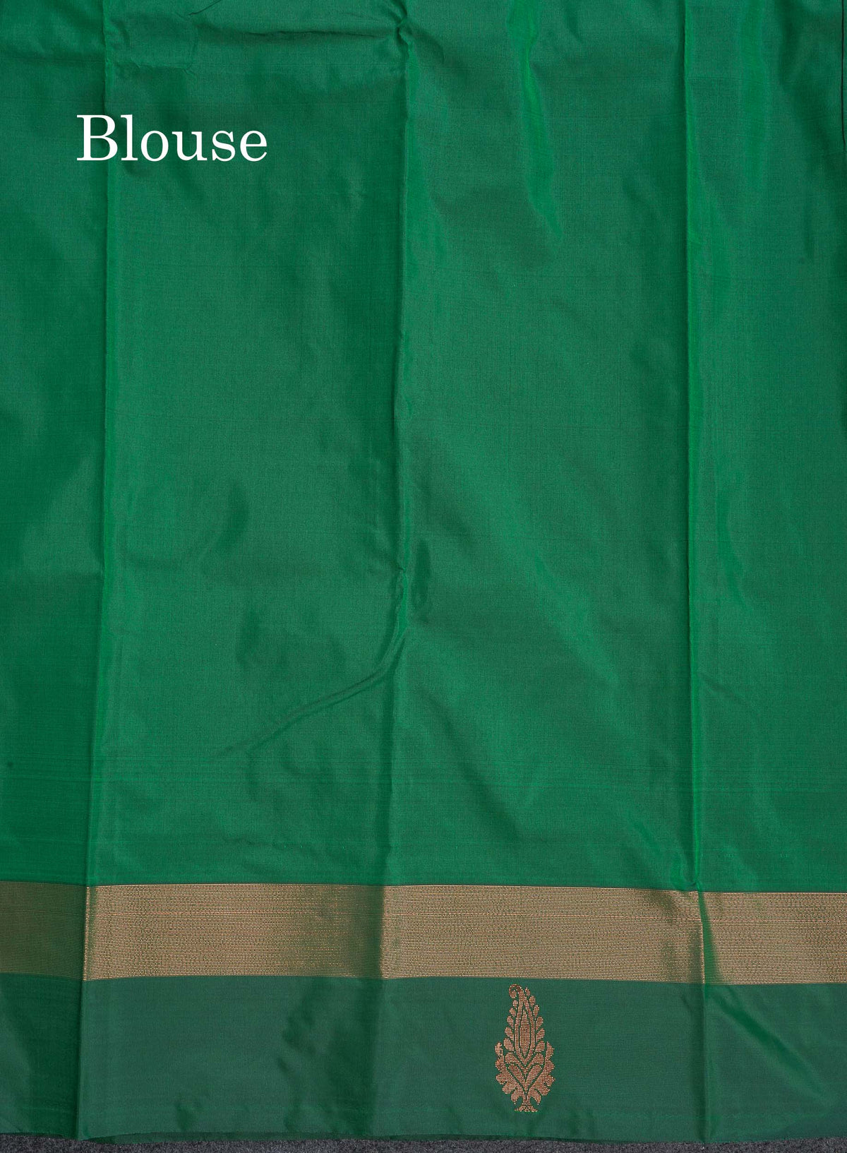 Semi Silk Saree - Green Colour Body With Zari Butta & Fancy Border