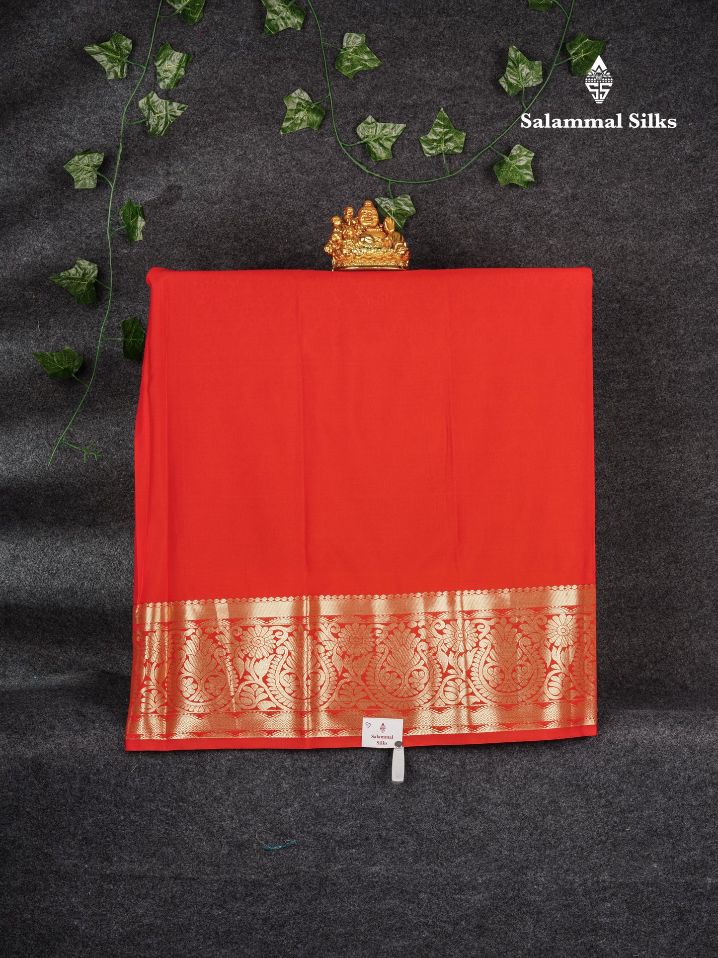 Semi Silk Pattu Pavadai ( Violet ) With Red Blouse 36"