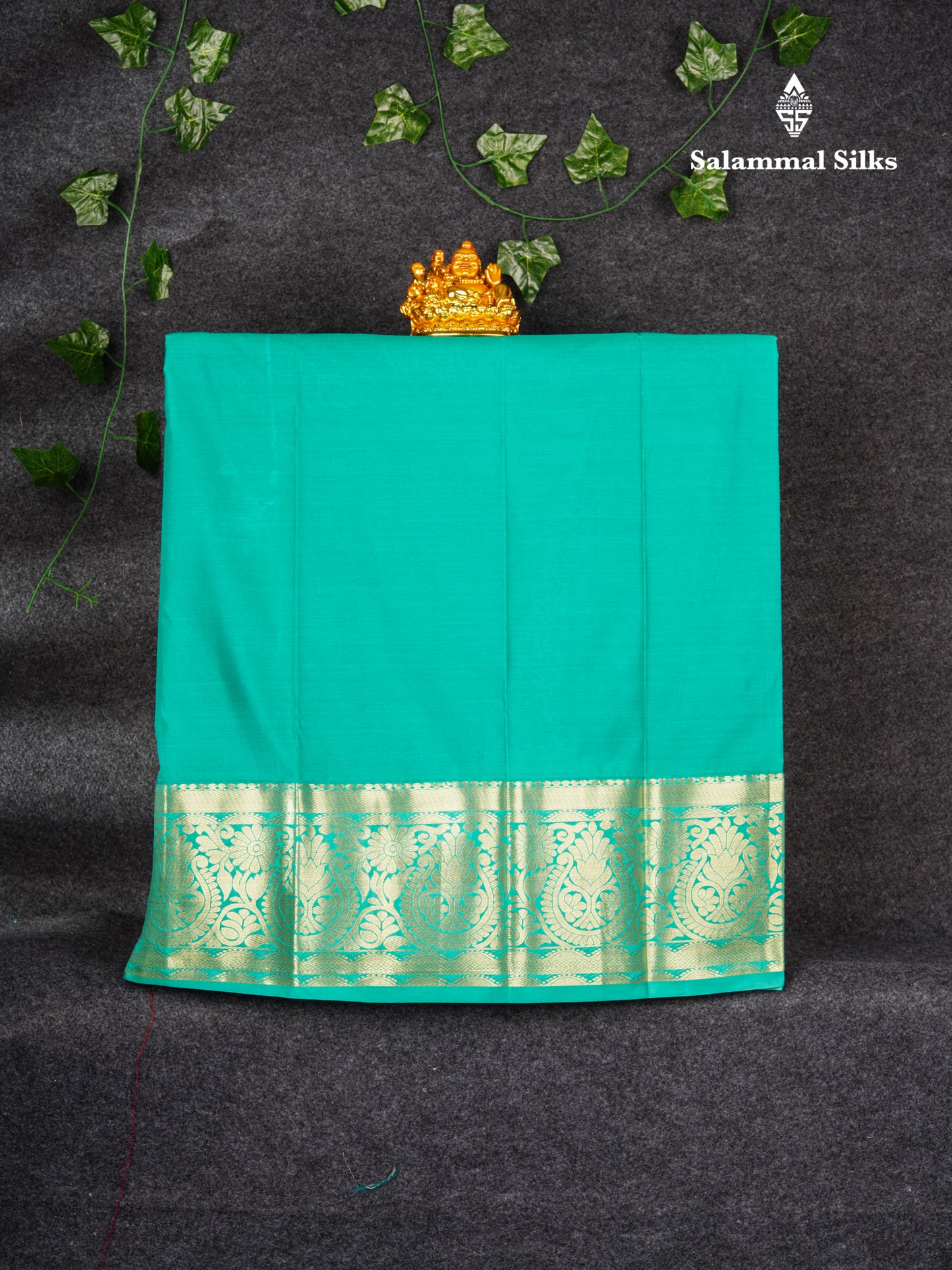 Semi Silk Pattu Pavadai (Pinkish Red) With Rexsona Green Blouse 36"