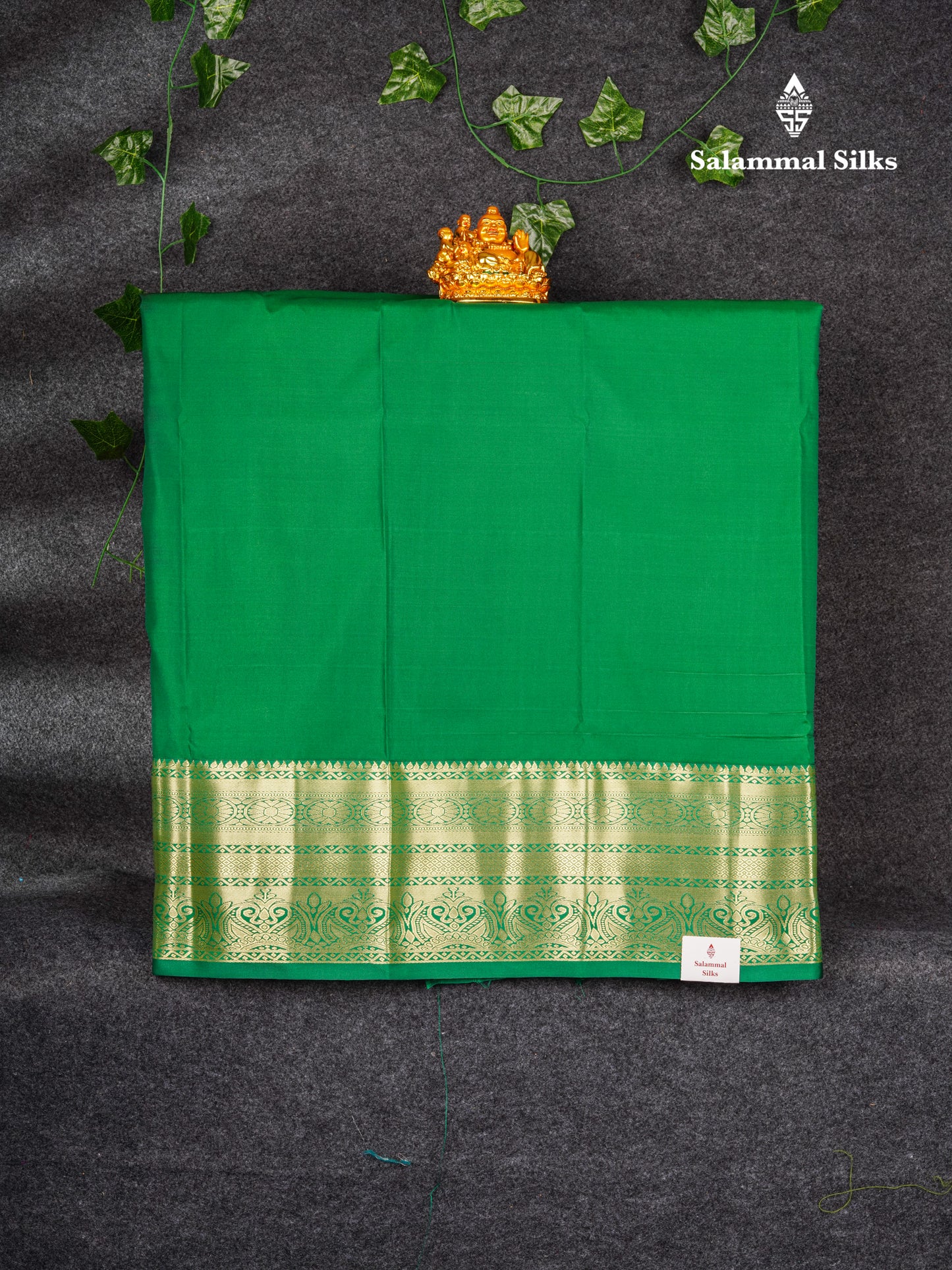 Semi Silk Pattu Pavadai (Chilly Red) With Bottle Green Blouse 36"