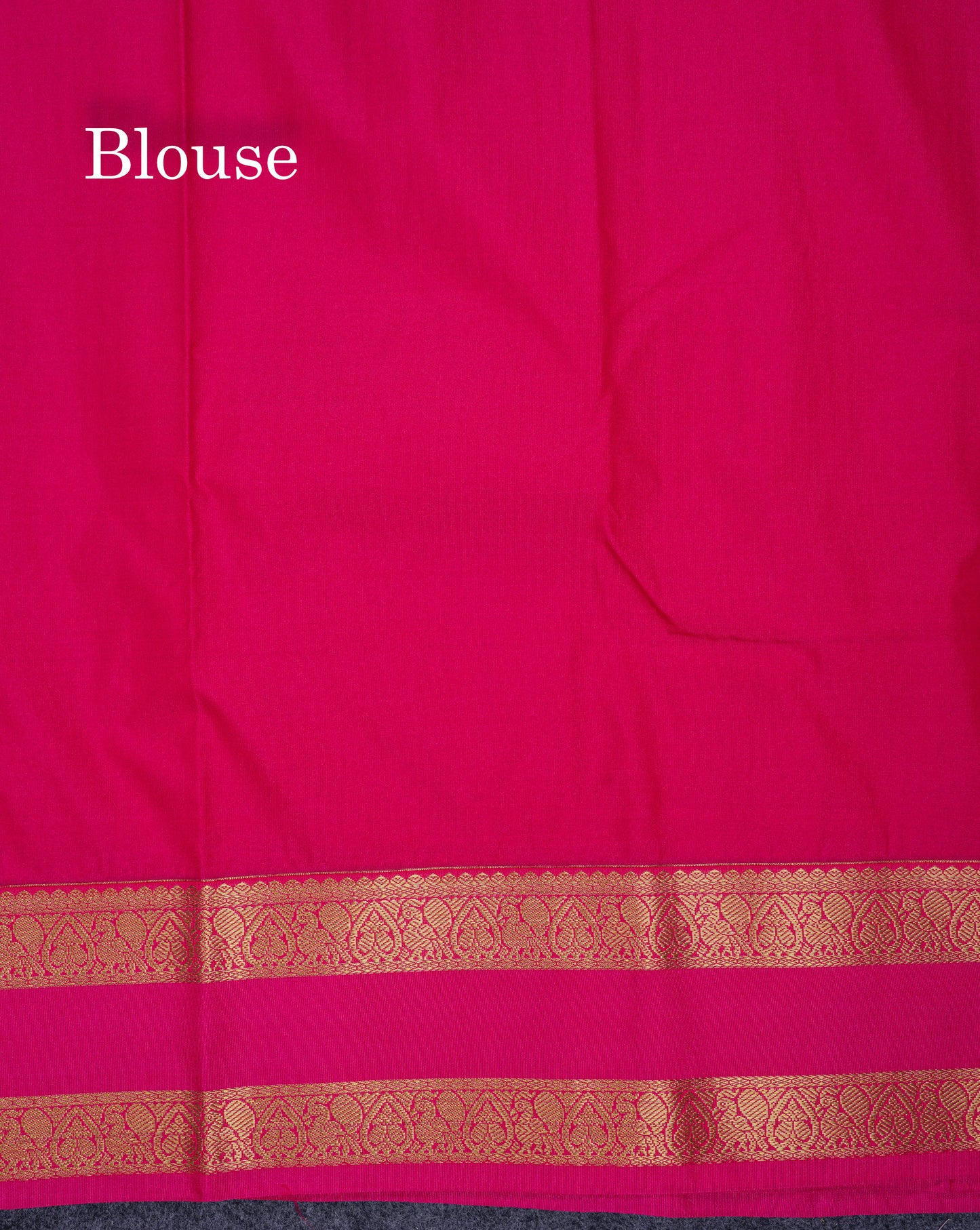 Beautiful Cream Sandal Small Checks With Butta Semi Silk Saree With Contrast Pink Rettapet Traditional Border