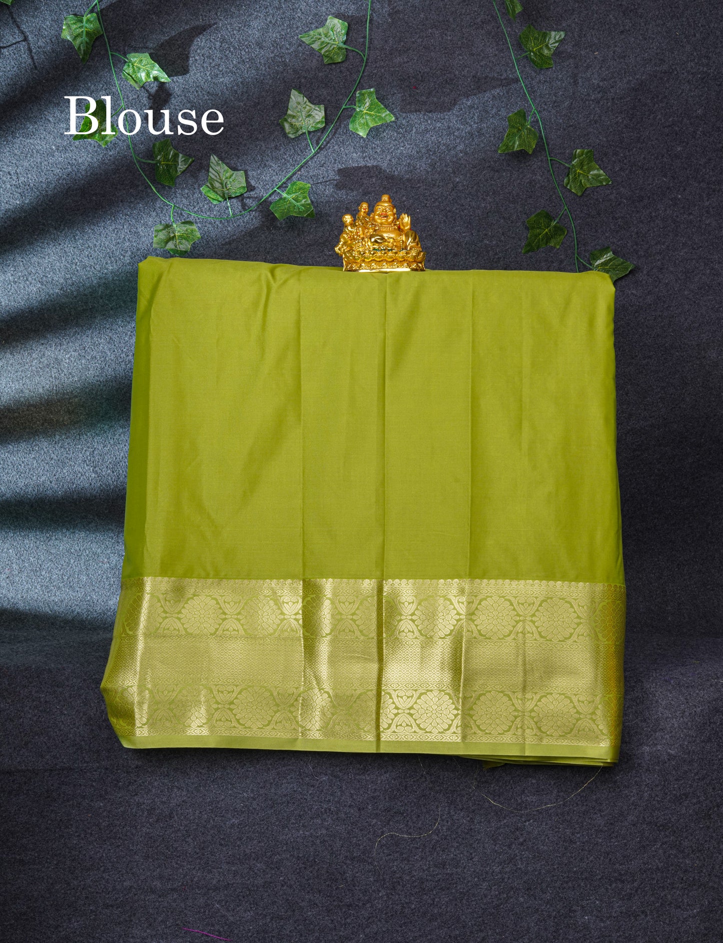 Semi Silk Pattu Pavadai (Chilly Red) With Pista Green Blouse 37"