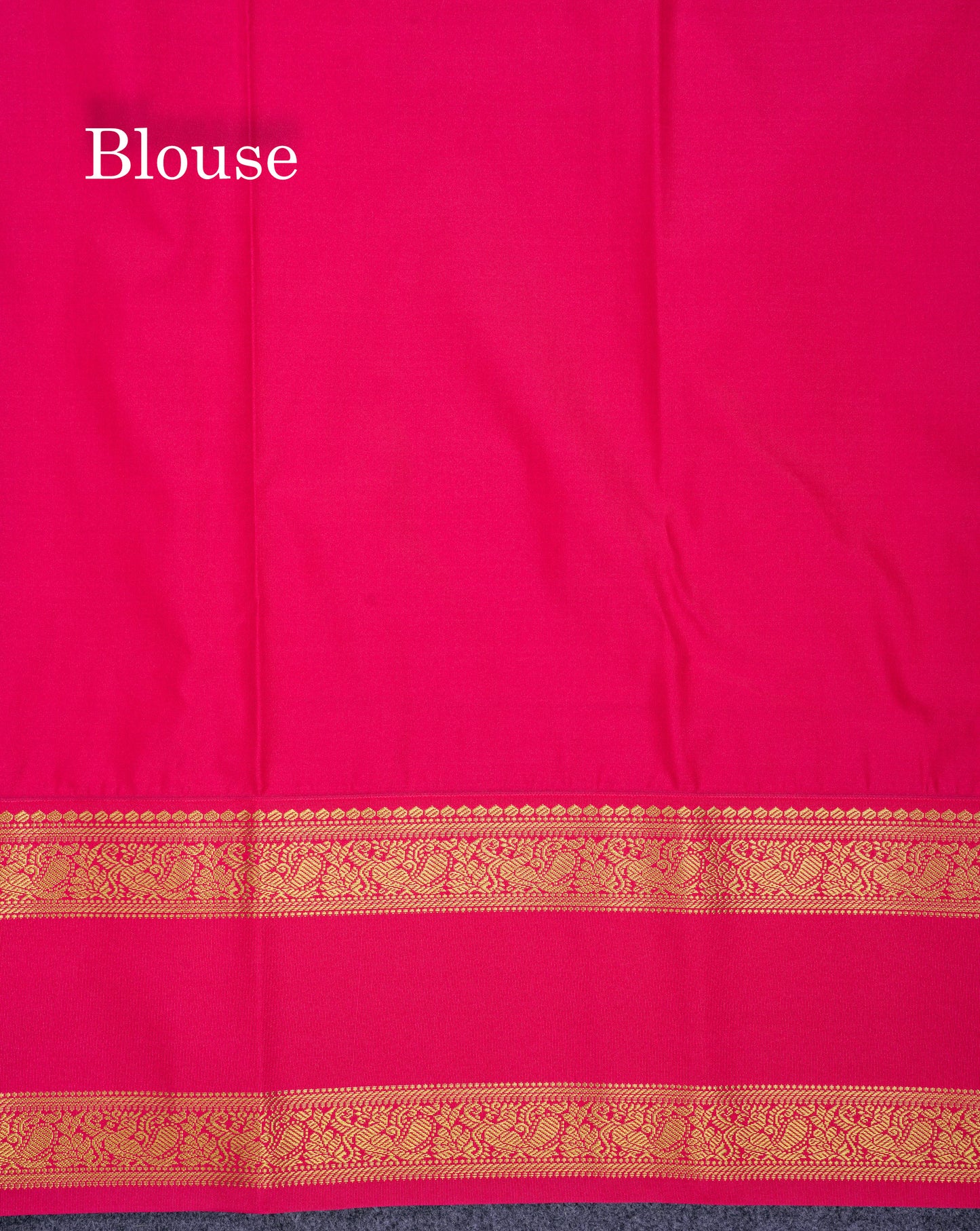 Beautiful Dark Brown Small Checks With Butta Semi Silk Saree With Contrast Pink Rettapet Traditional Border