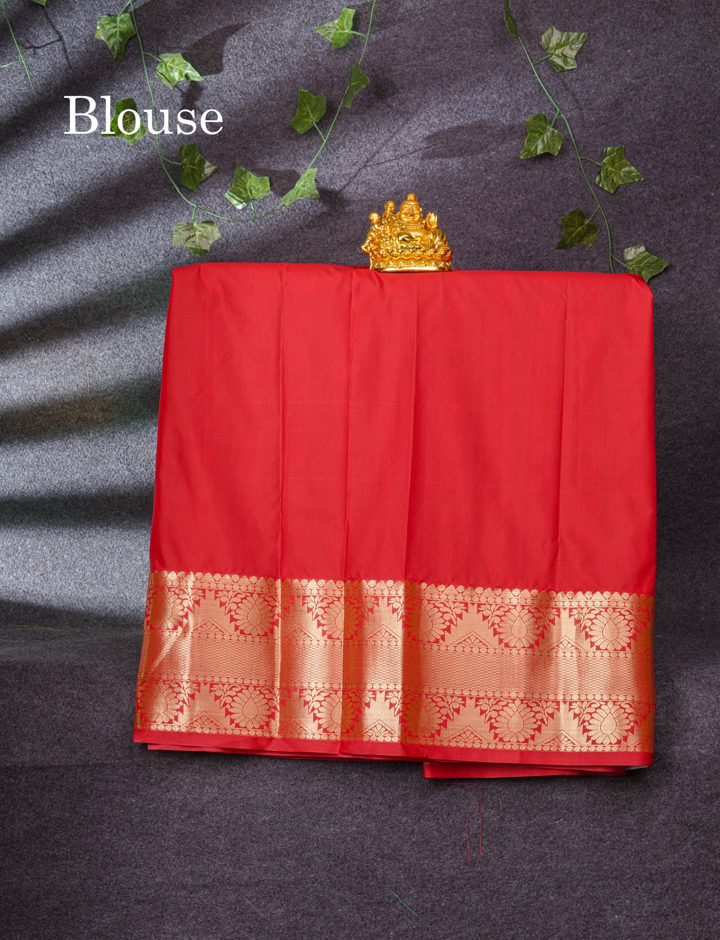 Semi Silk Pattu Pavadai (Sapphire Green) With Lavender Blouse 35"