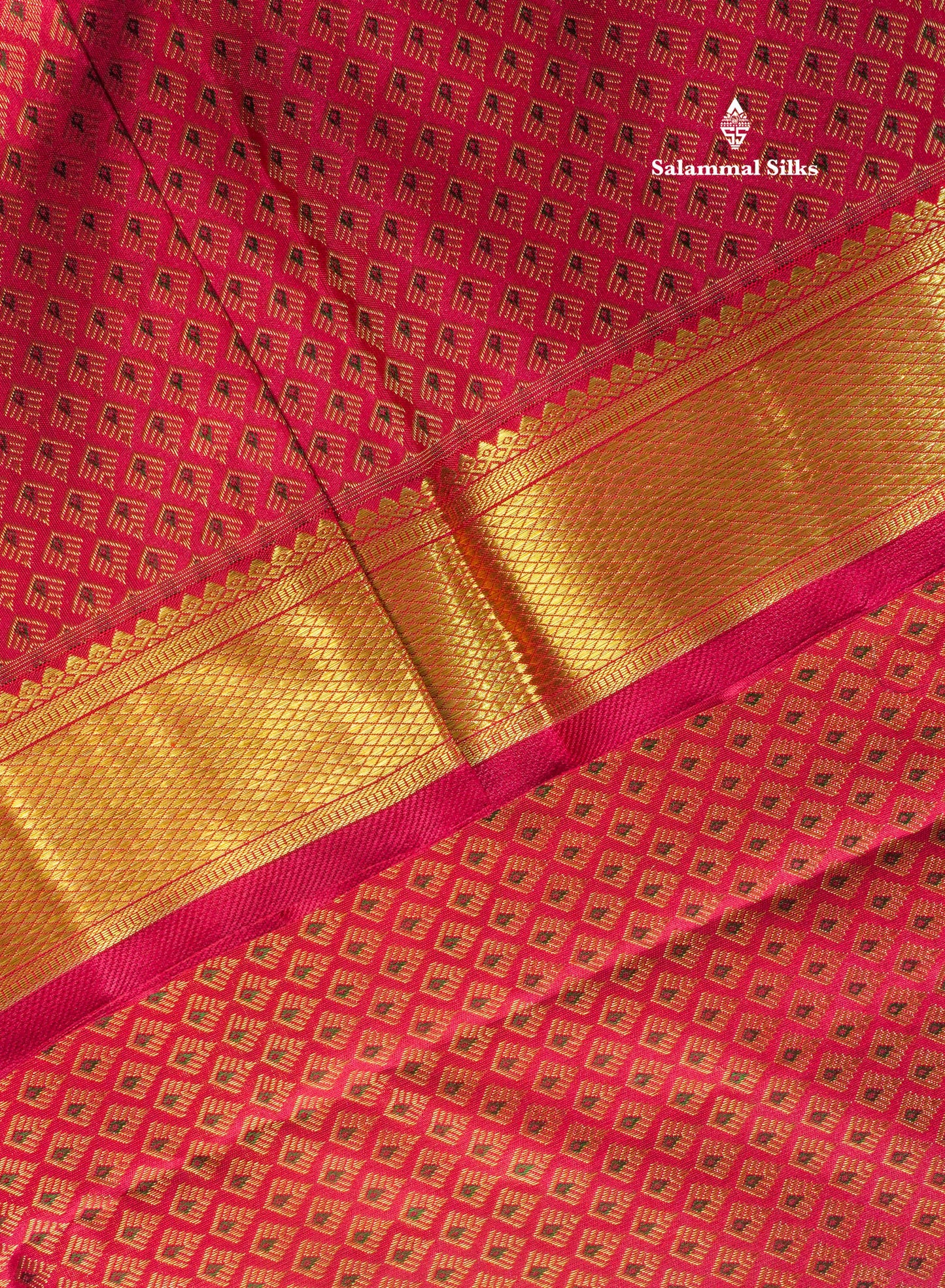 Beautiful Maroon MeenaKari Work Pure Kanjivaram Silk Saree (2G) Zari With Self Border