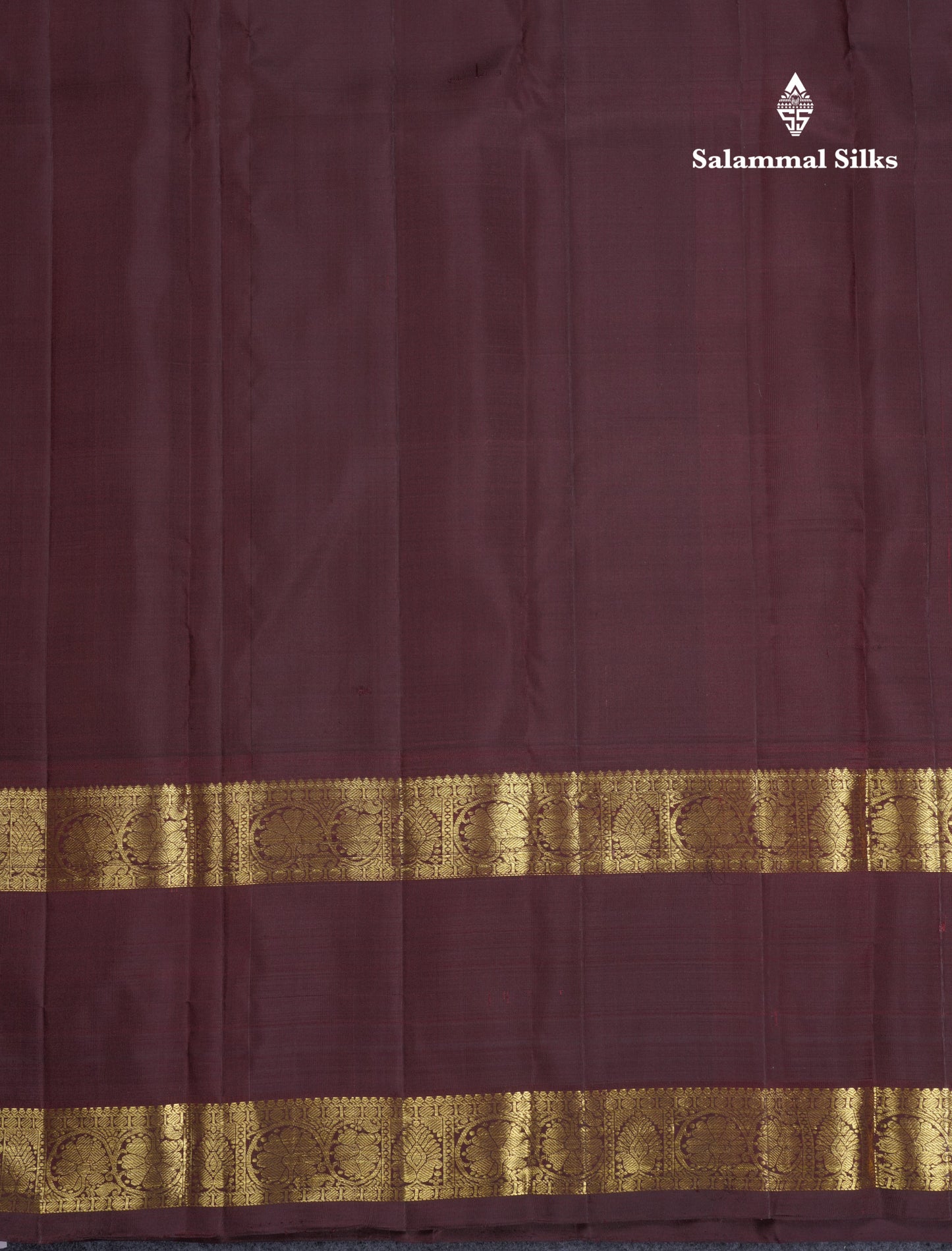 Rust Orange Kanjivaram Pure Silk Saree With Contrast Brown Traditional Gap Border