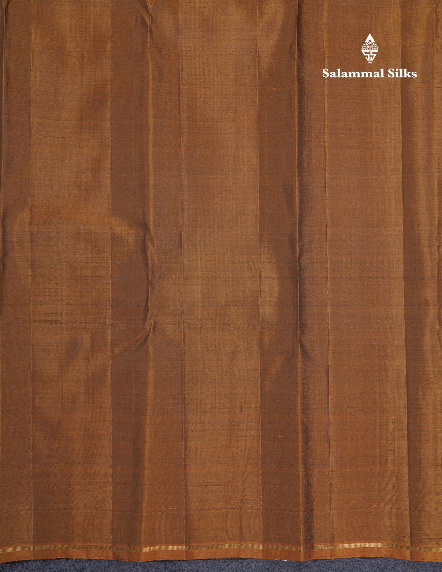 Dark Brown Beautiful Pure Kanjivaram Silk Sree With Small Border