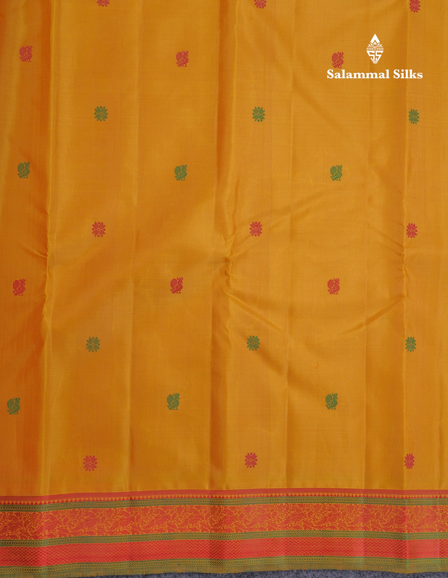 Yellow Thread Work Beautiful Pure Kanjivaram Silk Saree With Thread Work Border