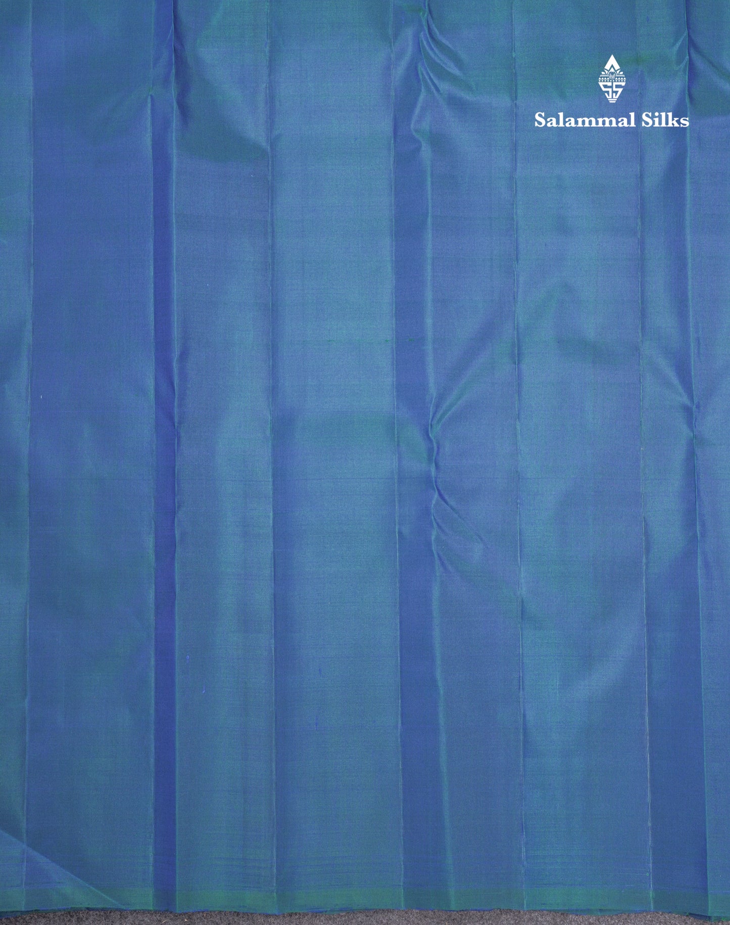 Peacock Blue Beautiful Pure Kanjivaram Silk Saree With Grand Pallu