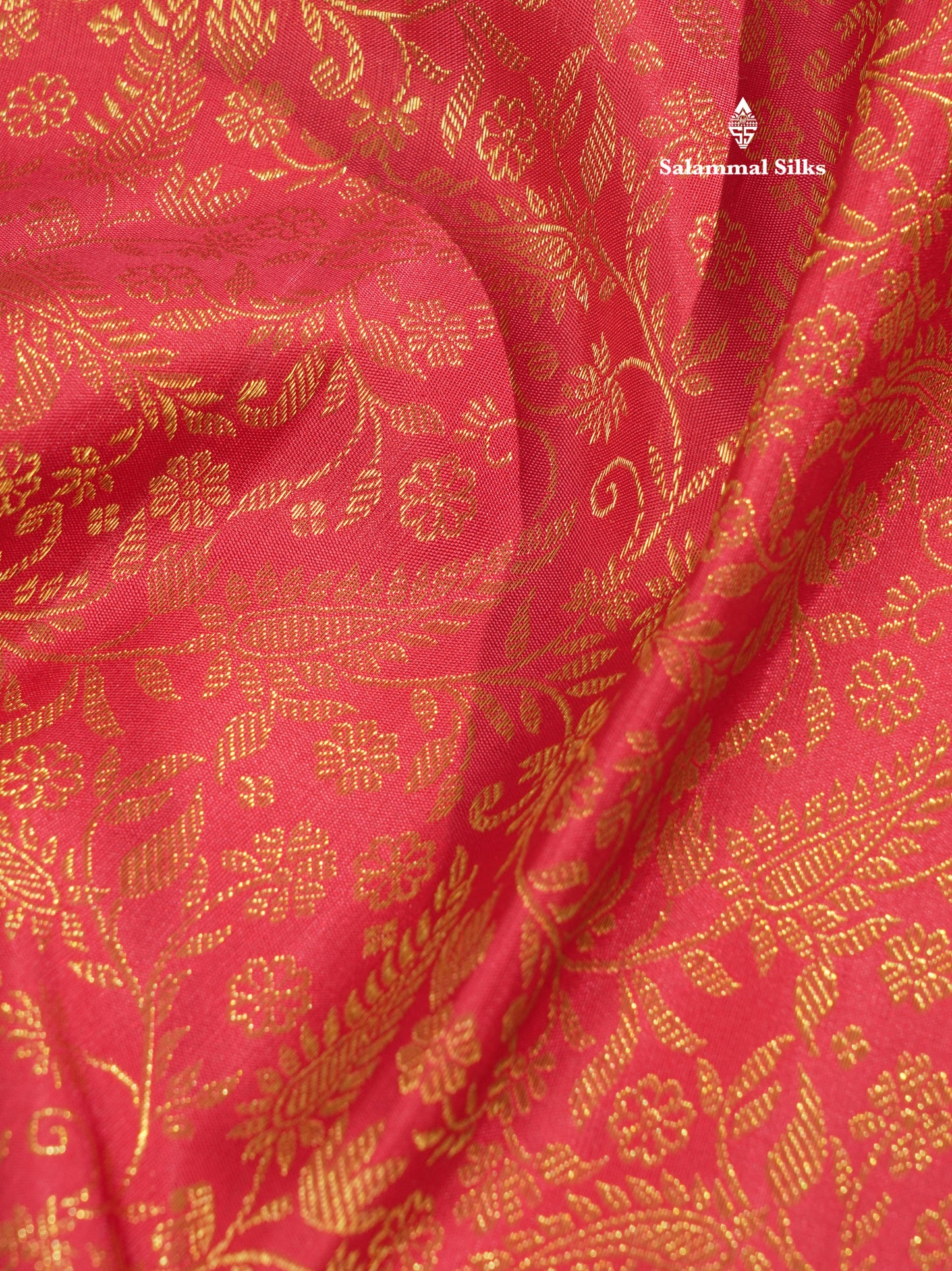 Red Pure Kanjivaram Silk Saree (2G) Zari With Contrast Bottle Green Border