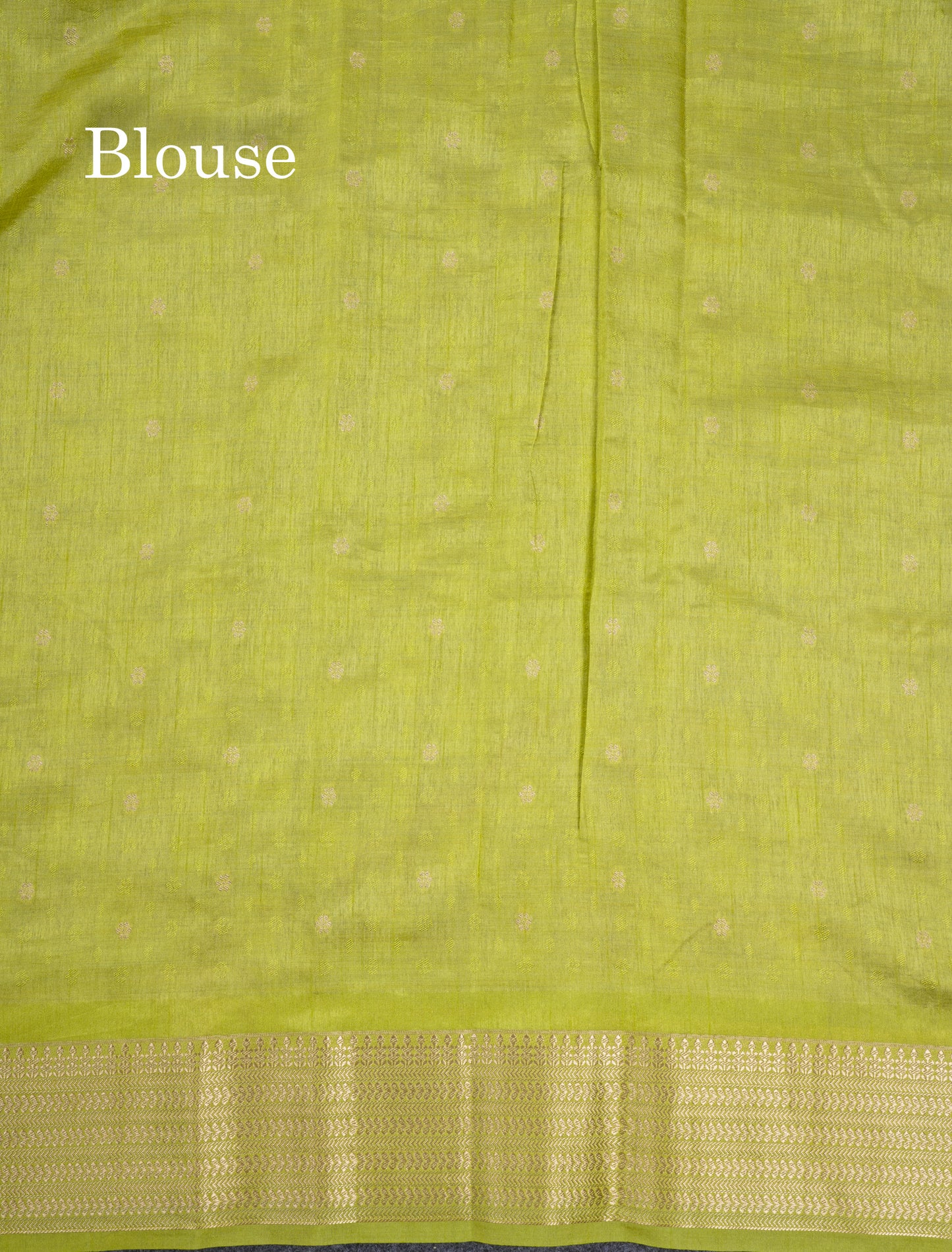 Light Sandal Semi Tussar Saree With Contrast Parrot Green Border
