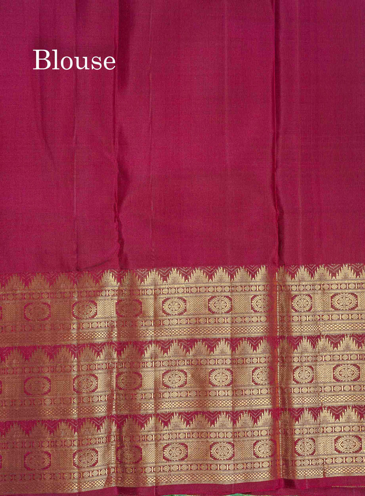 Pure Kanjivaram Silk Saree - Rexona Green Colour Body With Traditional Evening Morning Border