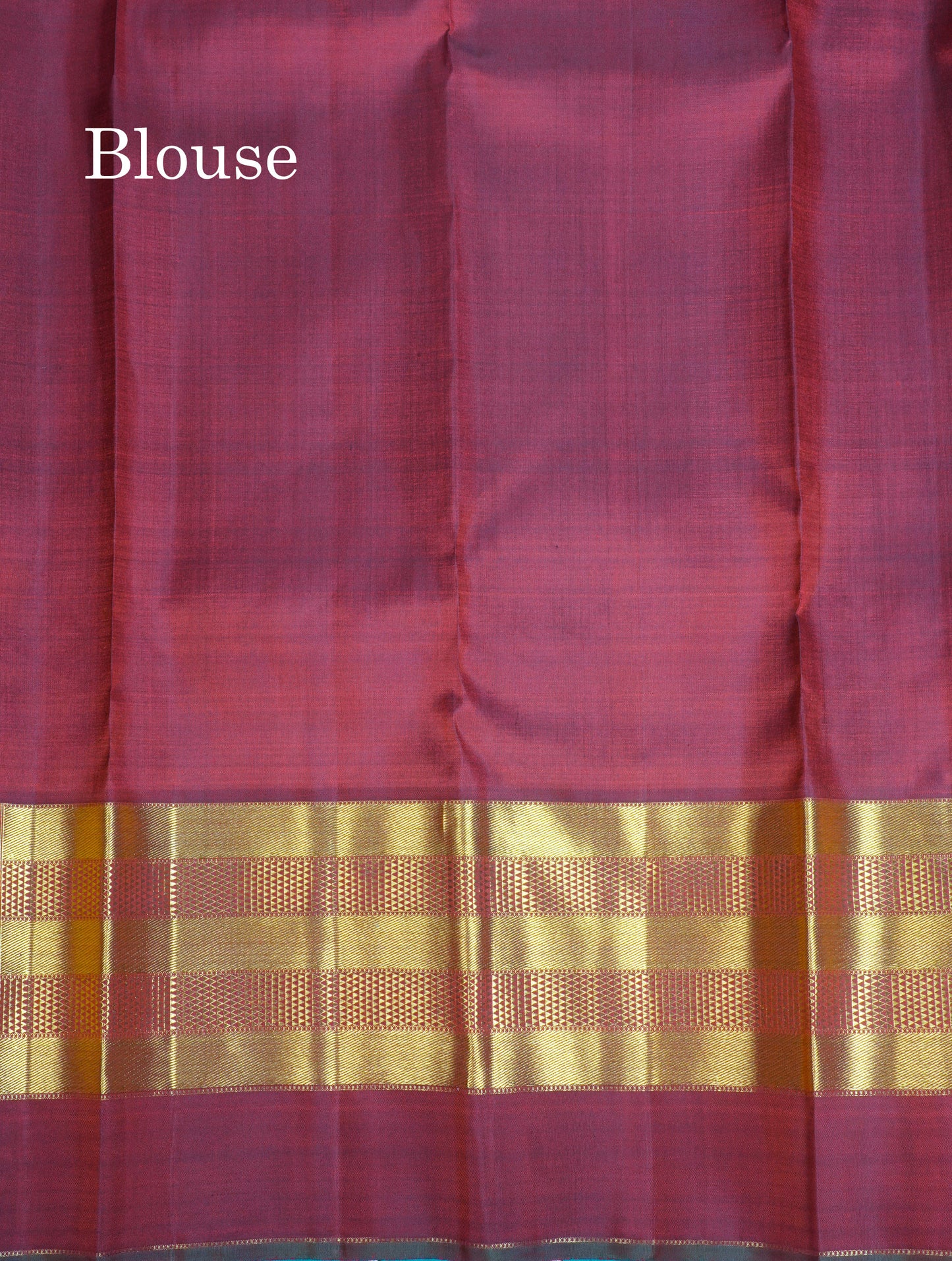 Pure Zari Beautiful Dark Maroon Tiny Zari Checks Pure Kanjivaram Silk Saree With Self Border