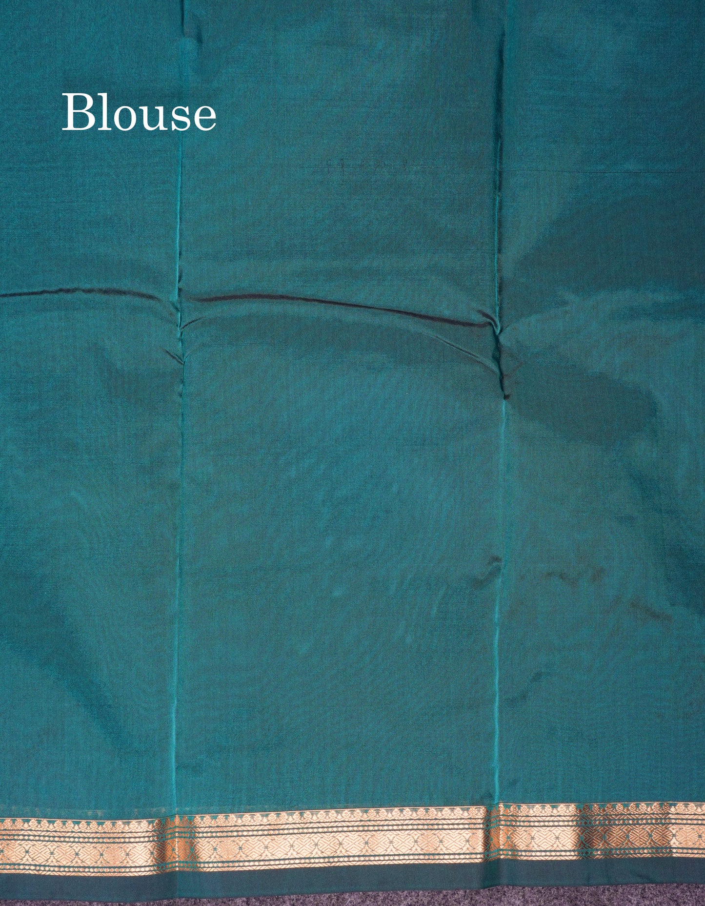 Beautiful Bottle Green Semi Silk Saree With Traditional Small Border