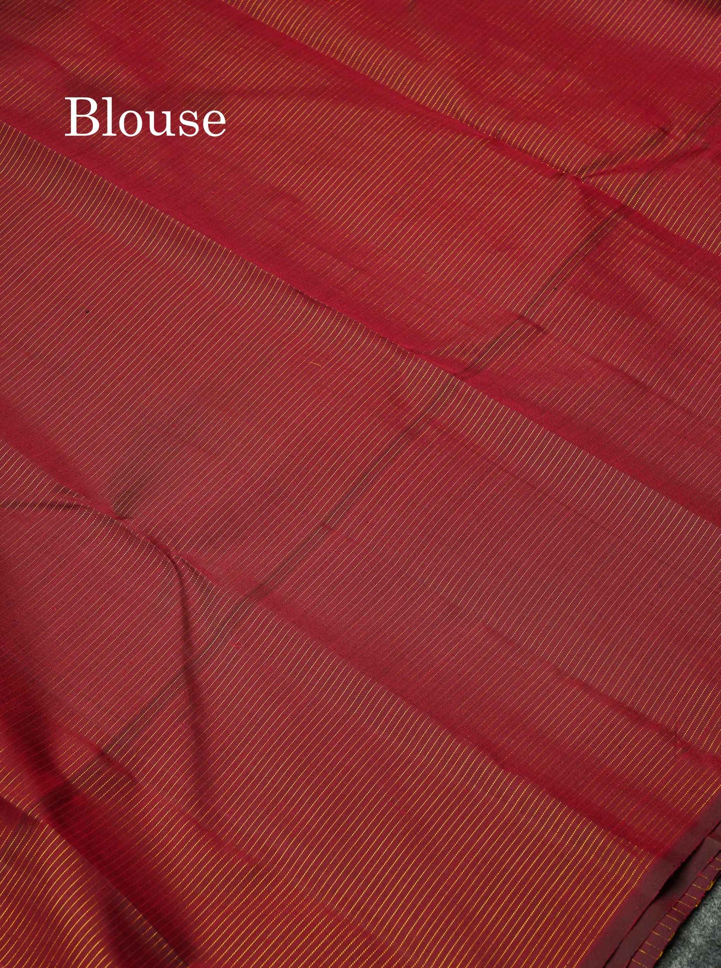 Beautiful Multicolour Small Vaira Oosi Checks Pure Kanjivaram Silk Saree With Contrast Dark Maroon One Side Long Border