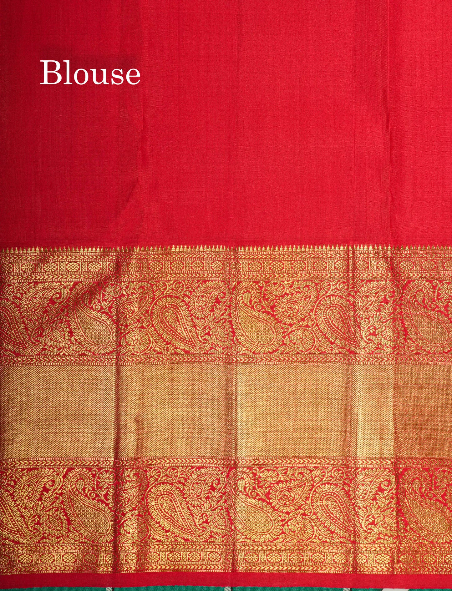 Korvai Violet Pure Kanjivaram Silk Saree (2G) Zari With Contrast Red Border
