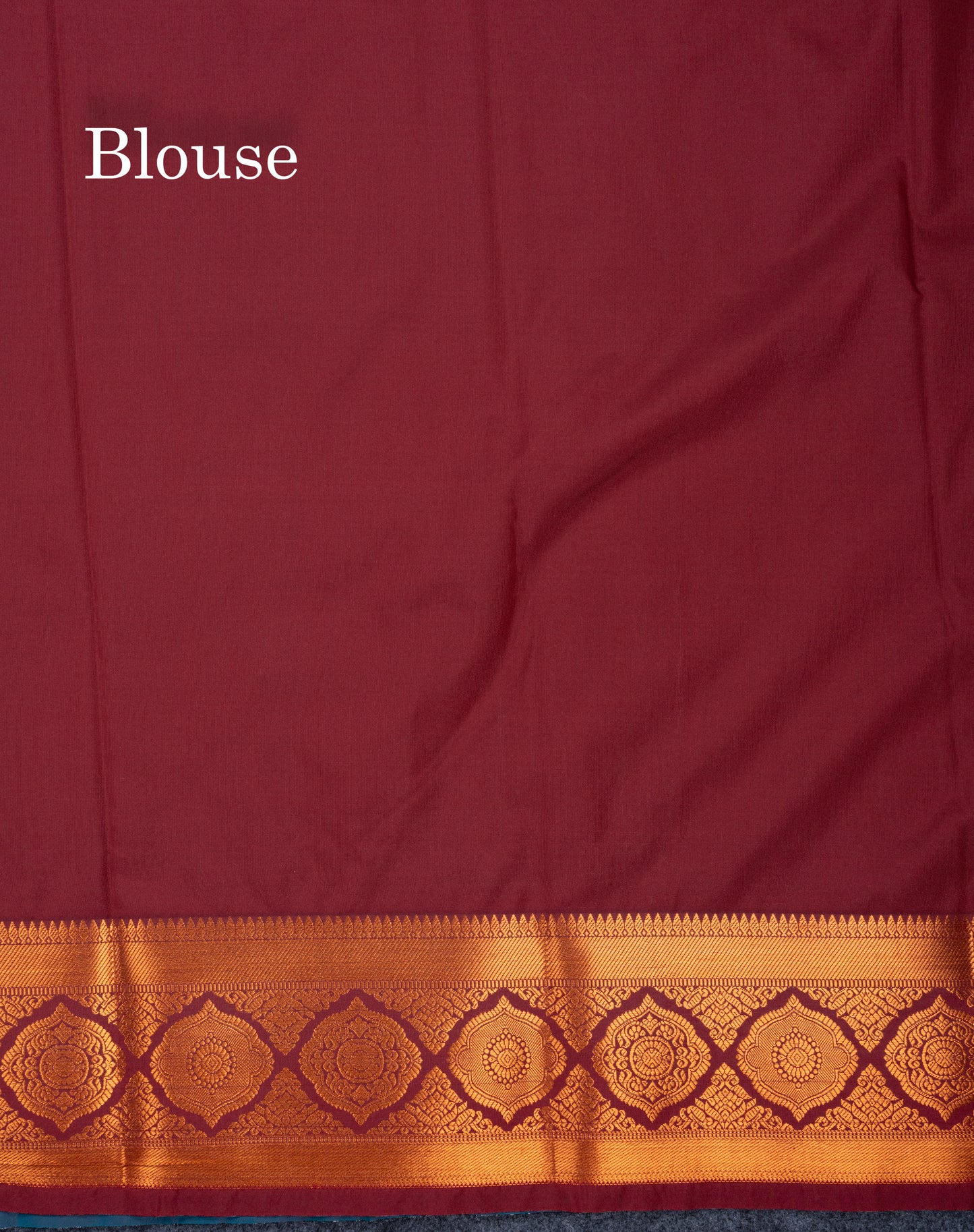 Dual Tone Light Green Semi Silk Saree With Contrast Dark Brown Blouse