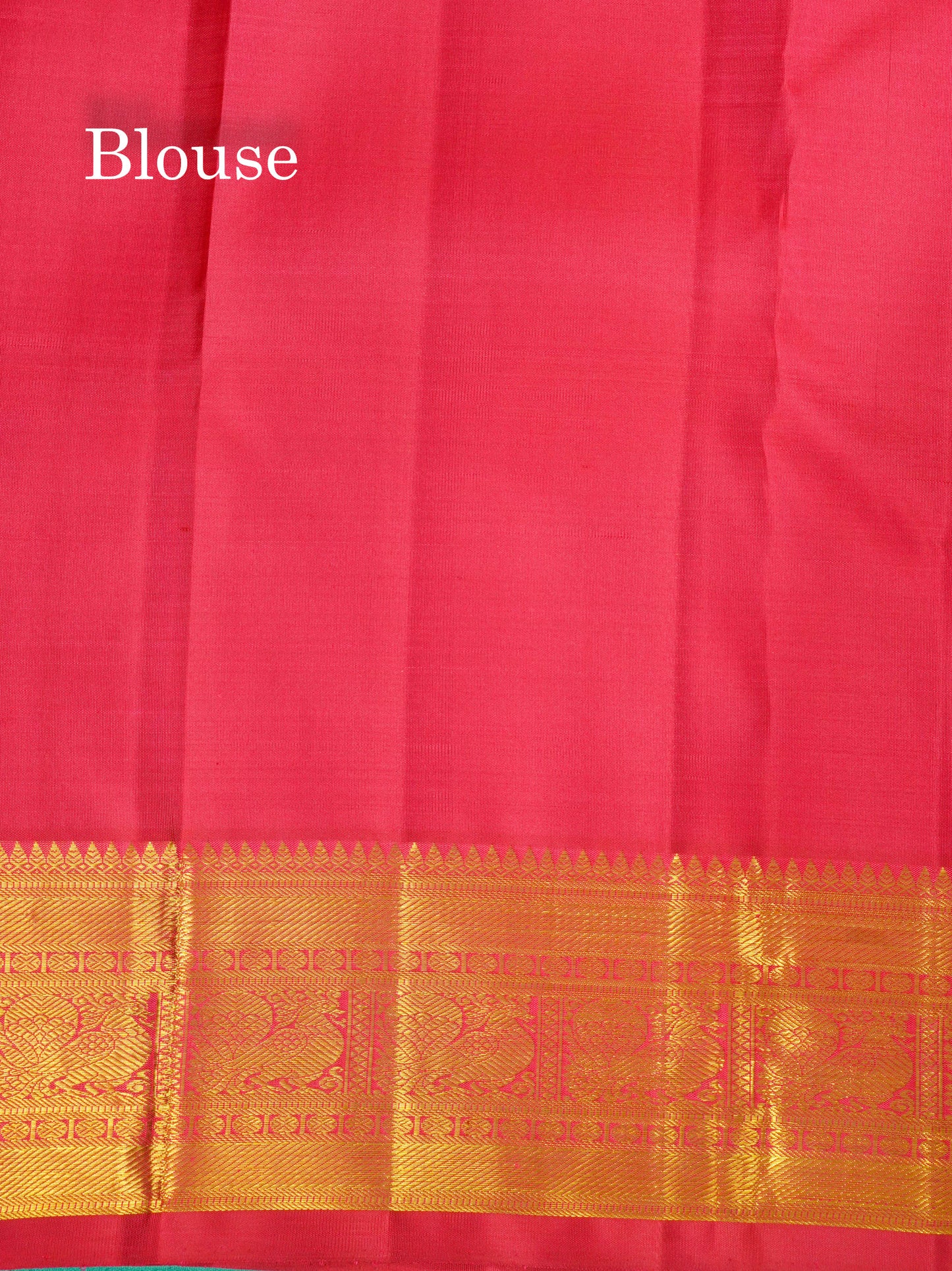 Meenakari work Beautiful Dual Tone Pinkish Red Pure Kanjivaram Silk Saree With Self Border