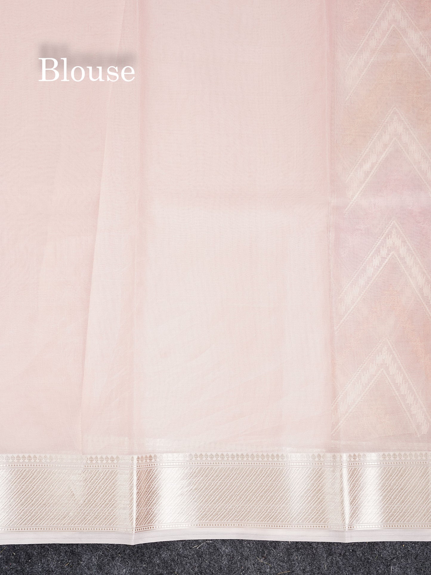 Semi Organza - Multi Colour Zig-Zag Thread Work Fancy Saree With Traditional Border