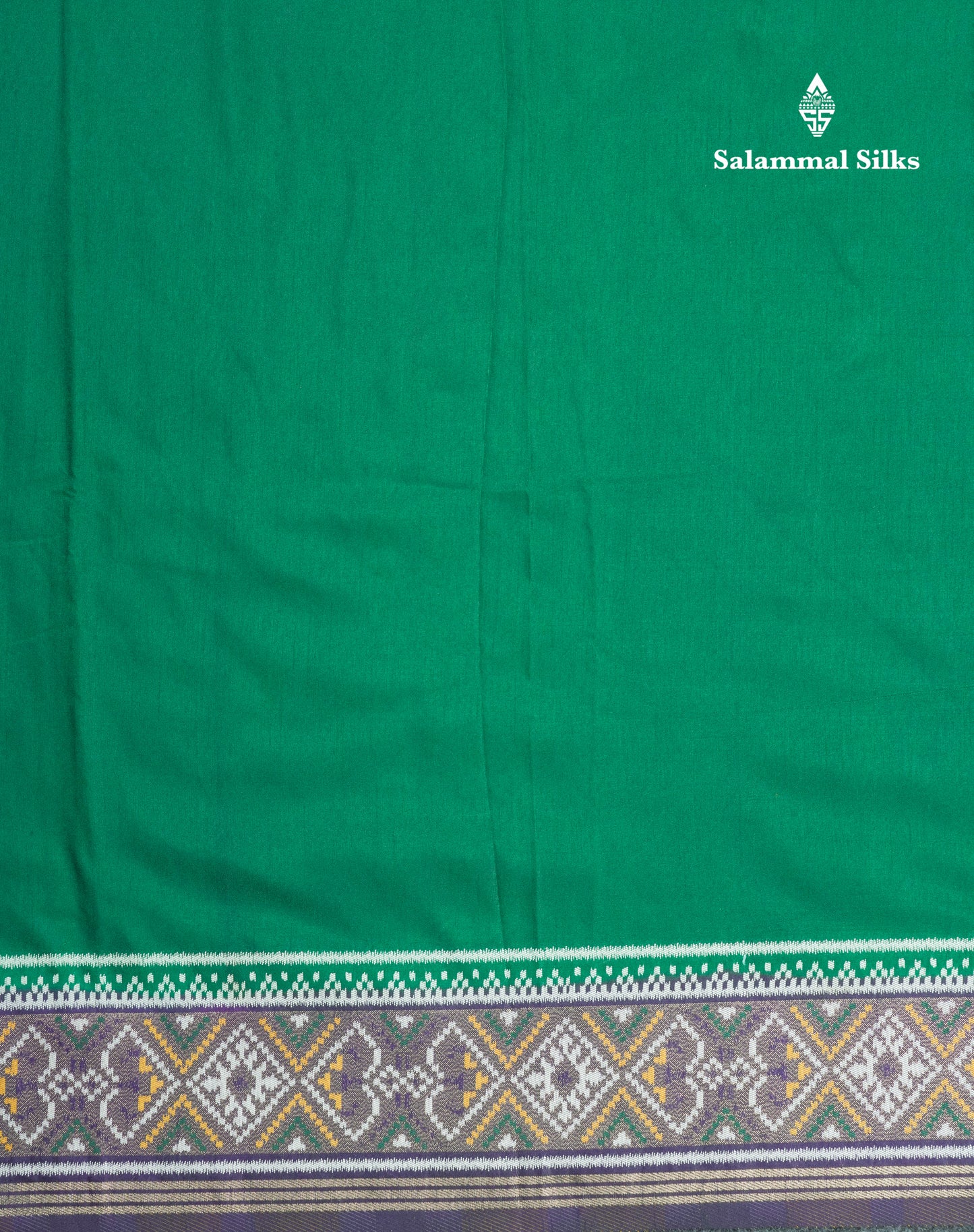 Brown Colour Plain Semi Dola Silk With Ajirah Print Border
